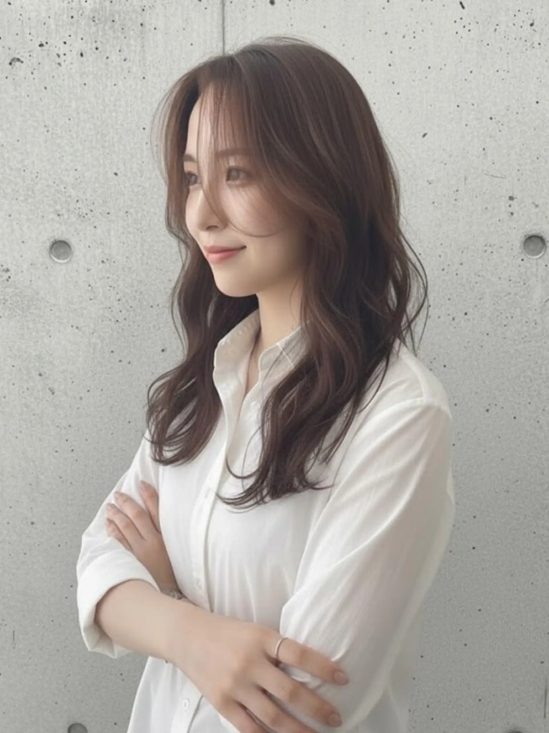 ロング 大塚 美緒のヘアスタイル