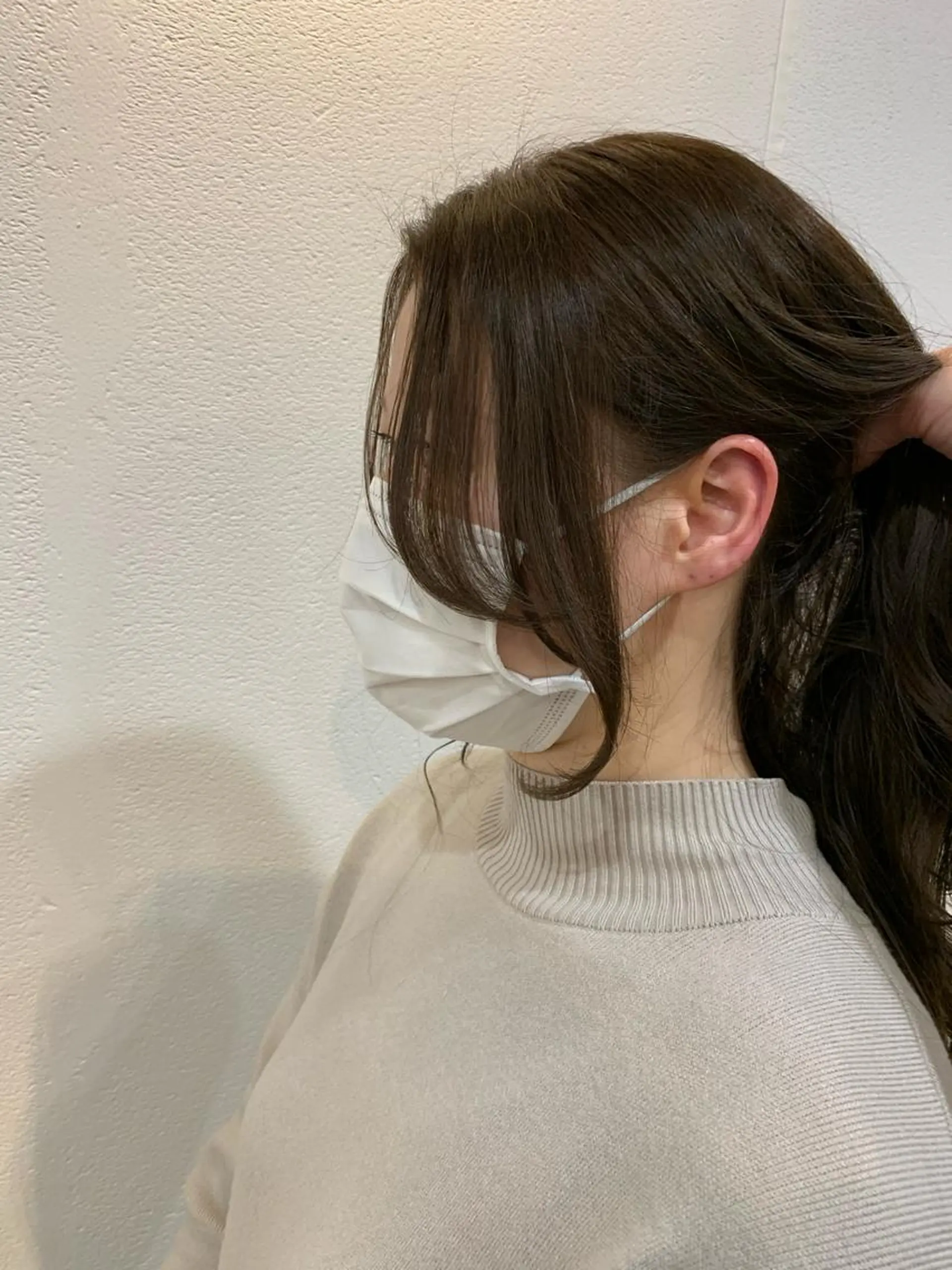 ロング カラー 小顔カット カット ヘアカラー 縮毛矯正 トリートメント 中津No.1髪質改善 店長✨透ける暗髪のヘアスタイル