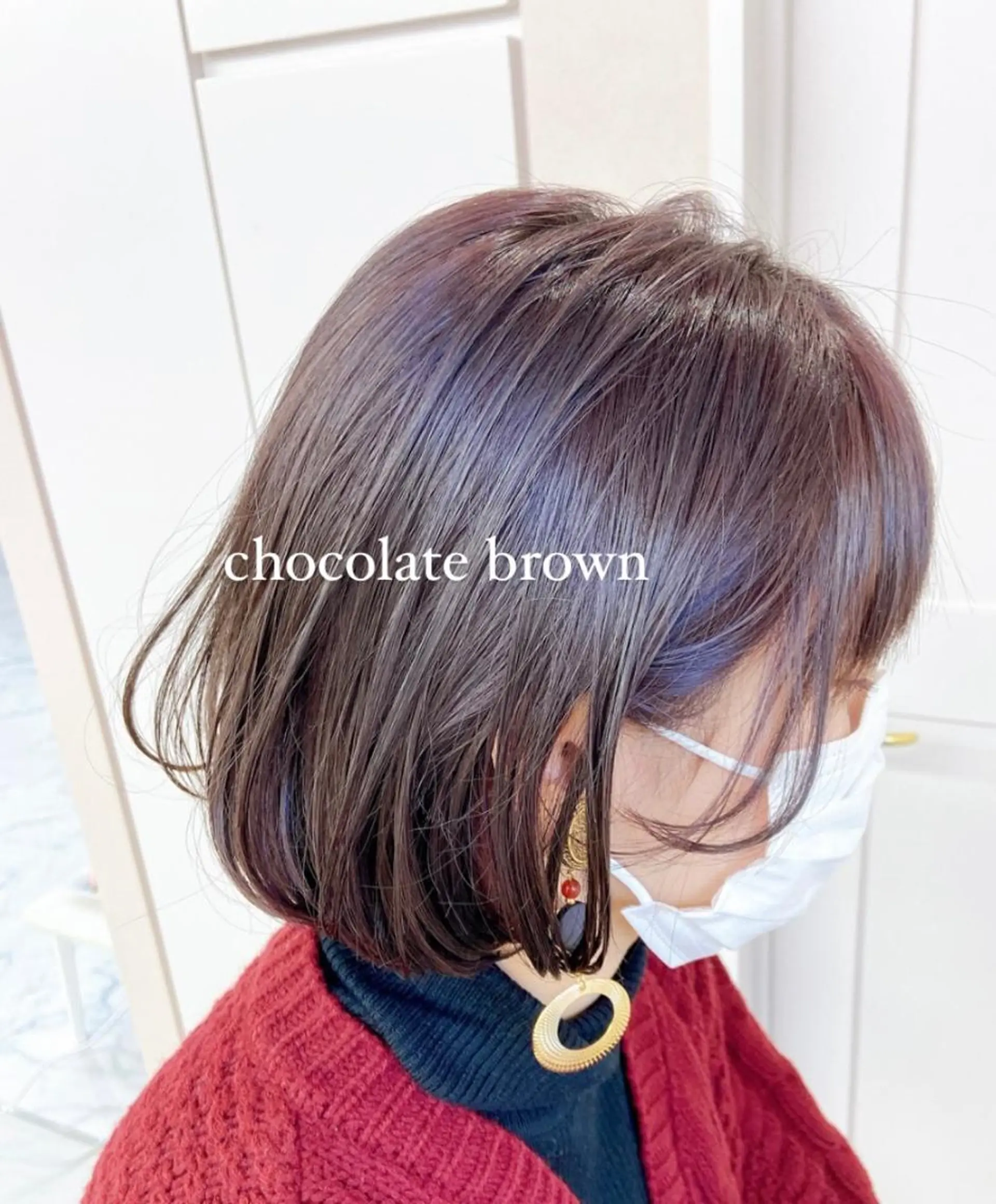 ミディアム カラー しみず さきのヘアスタイル