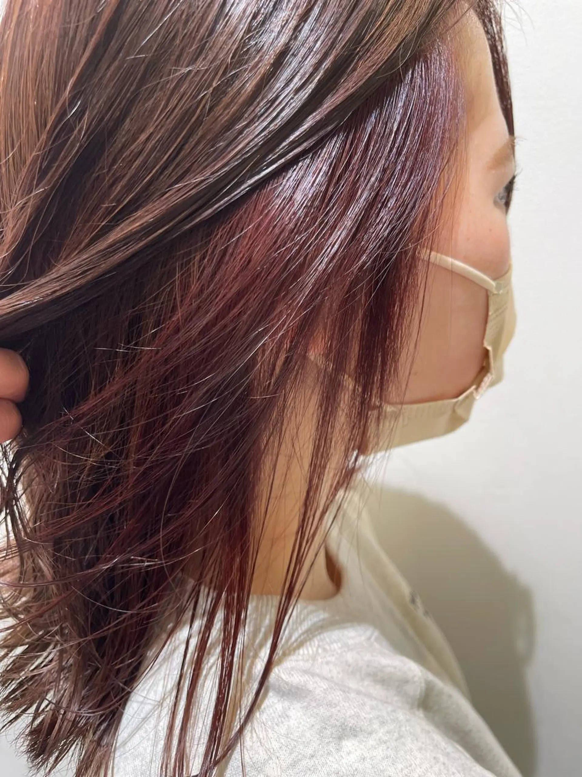 ミディアム ヘアカラー 由比藤理子 ブリーチカラー🌈のヘアスタイル