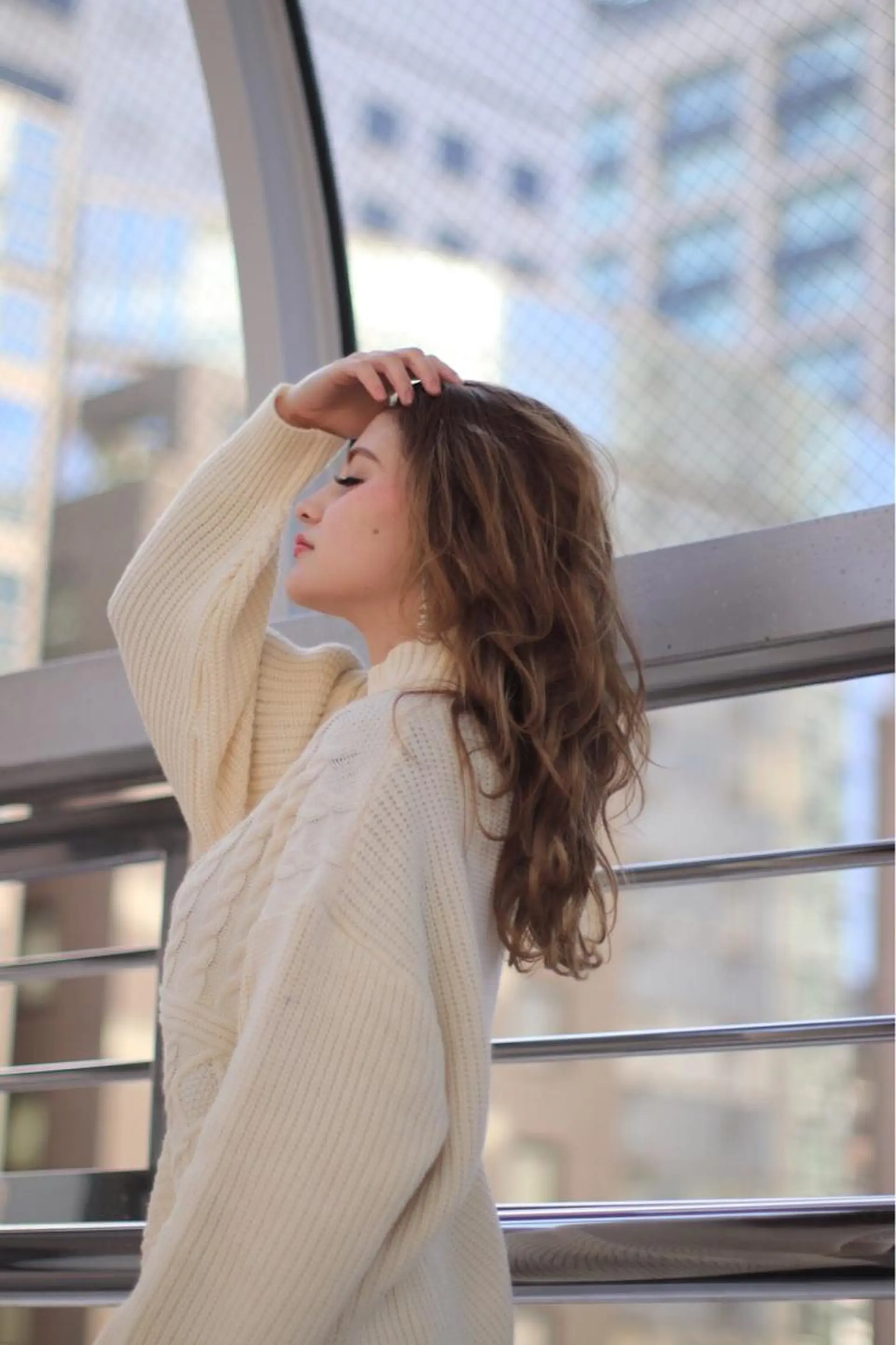 ロング カラー ヘアカラー 松井那津子 /ハイライトブリーチのヘアスタイル