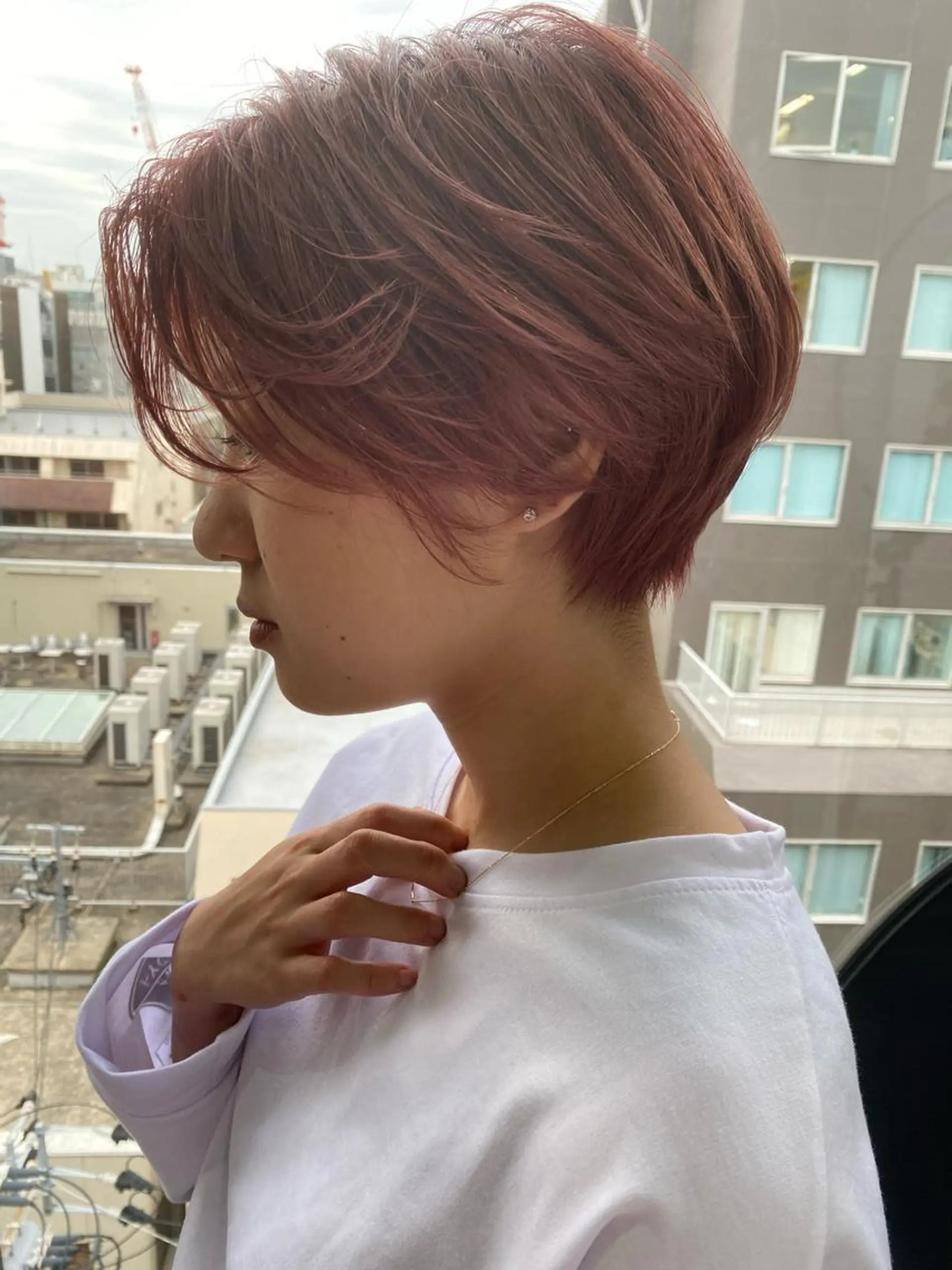 ショート カラー ハンサムショート ショートヘア カット 東 寛道のヘアスタイル