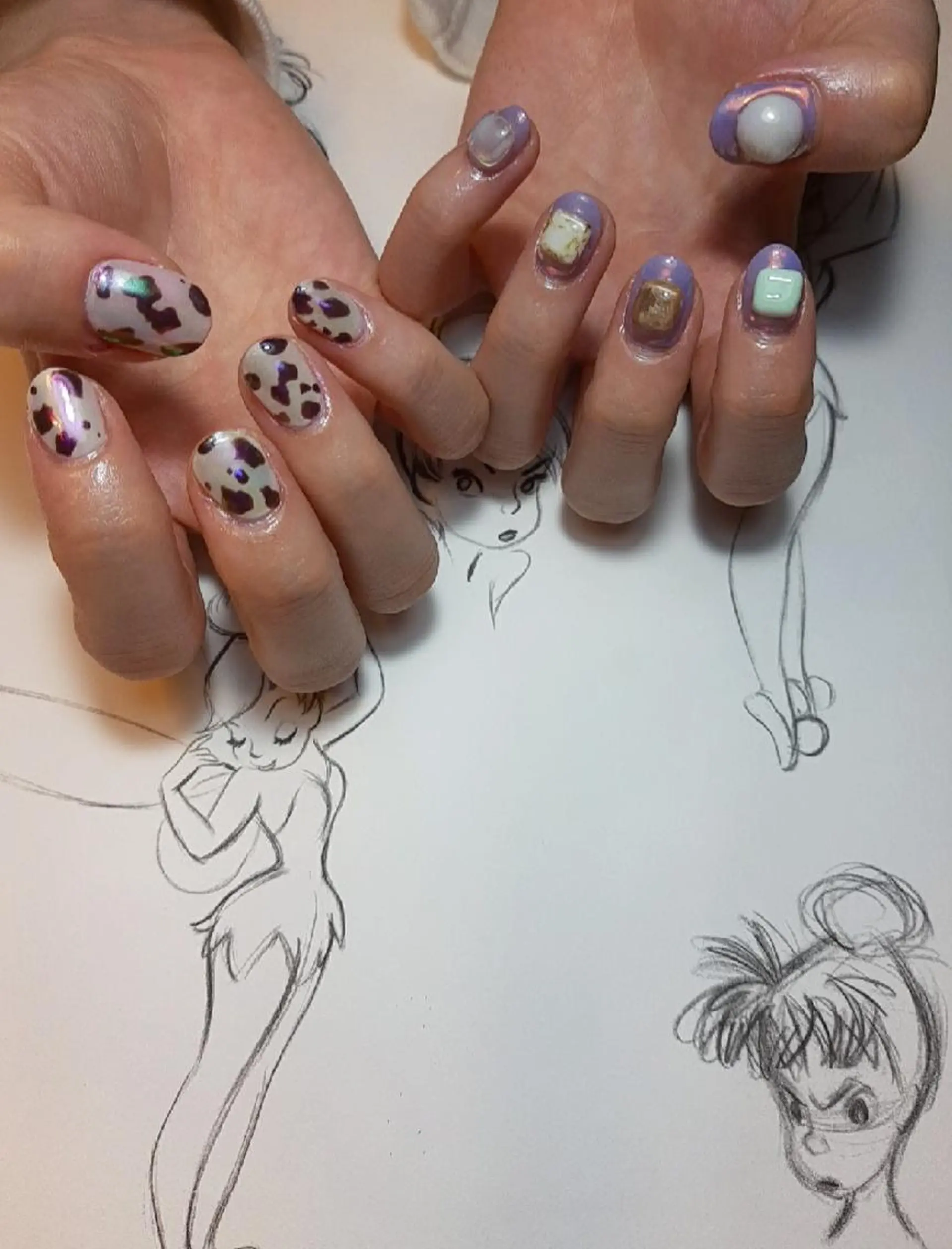 ネイル ミラーネイル owlnail /持込みデザイン専門のネイルデザイン