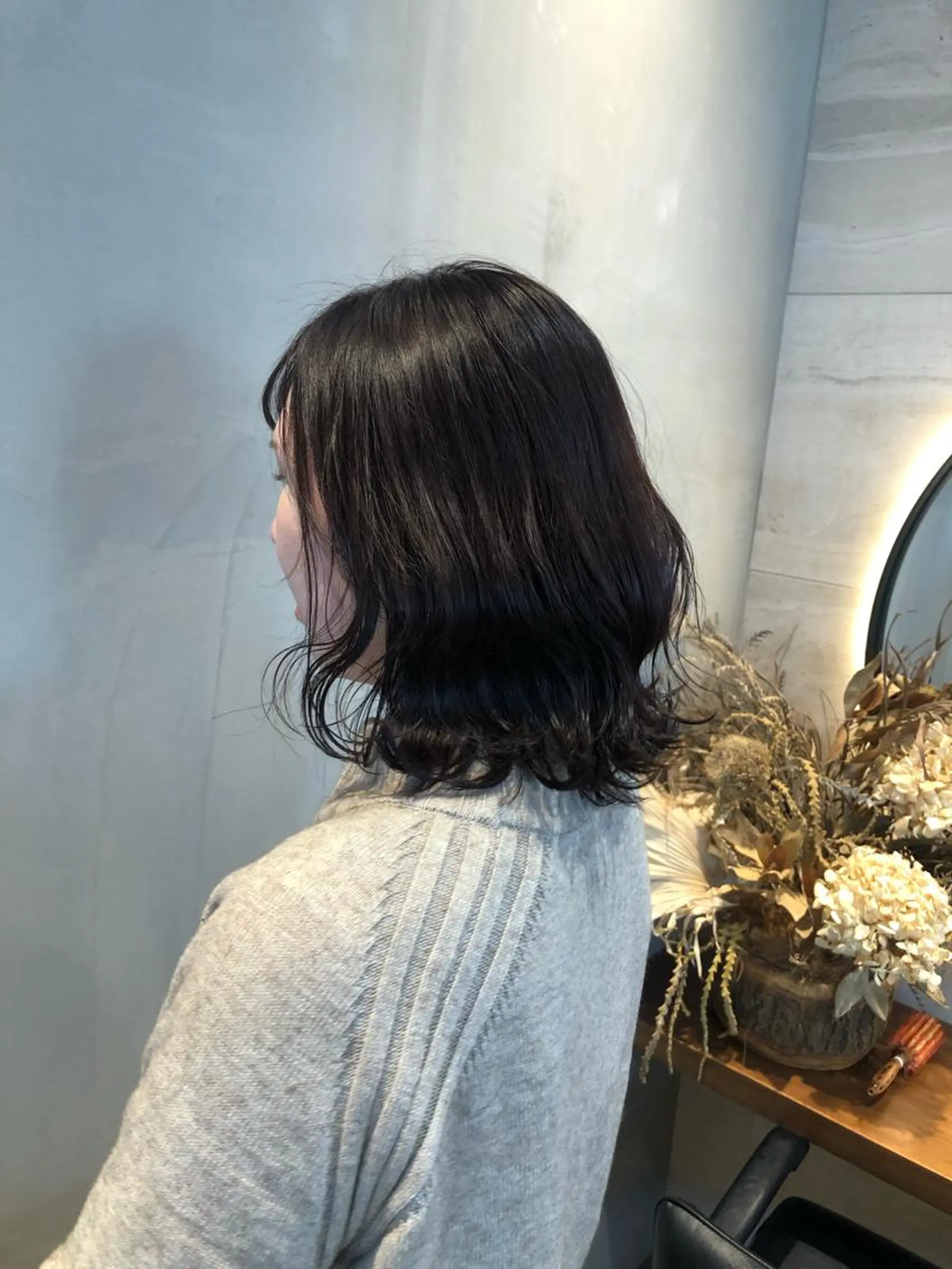 ショート カラー パーマ ヘアアレンジ 顔周りカット・相談 レイヤーも◎しずくのヘアスタイル