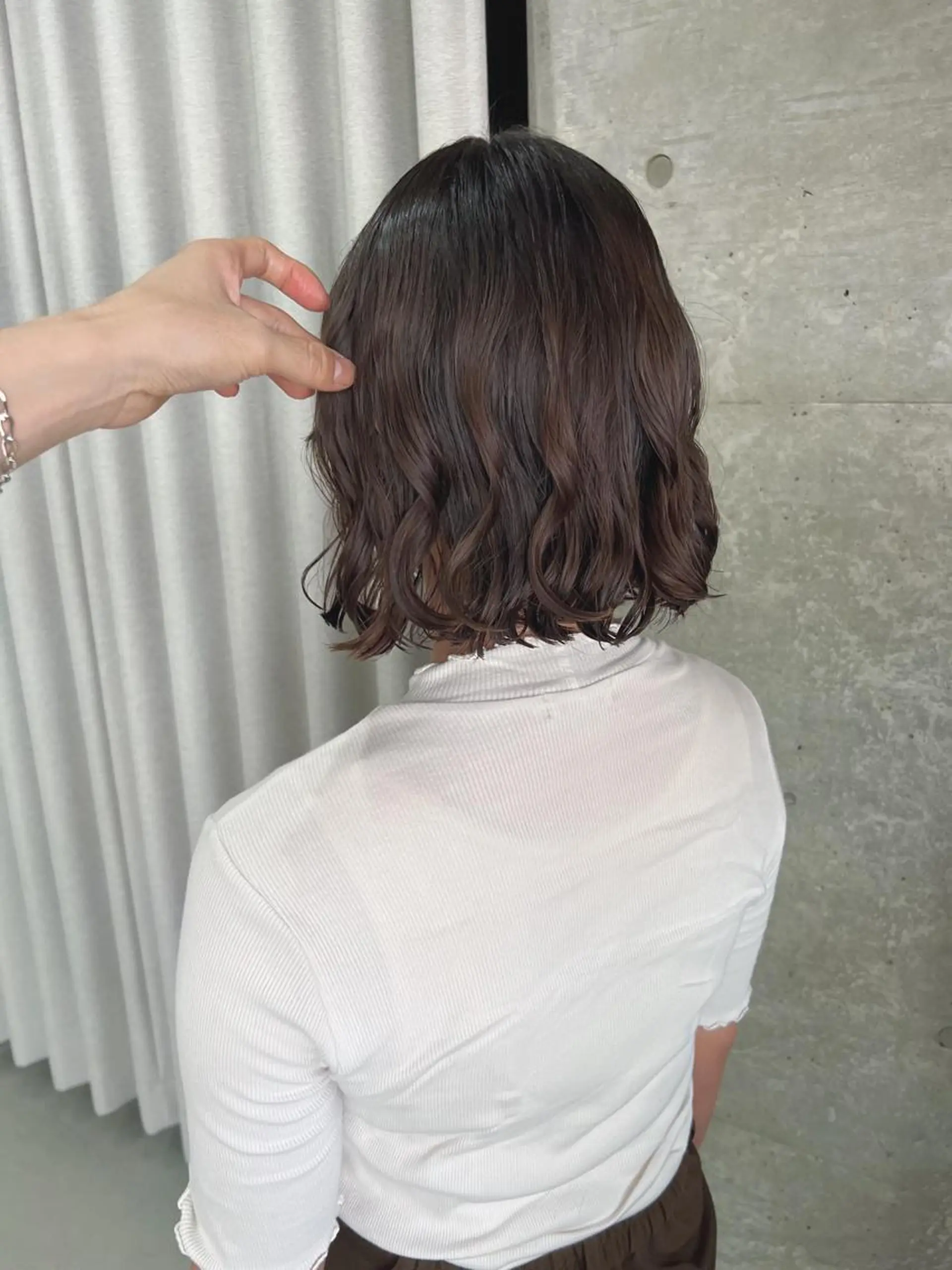 パーマ ボブパーマコテ巻き風 パーマNo1深江秀平のヘアスタイル