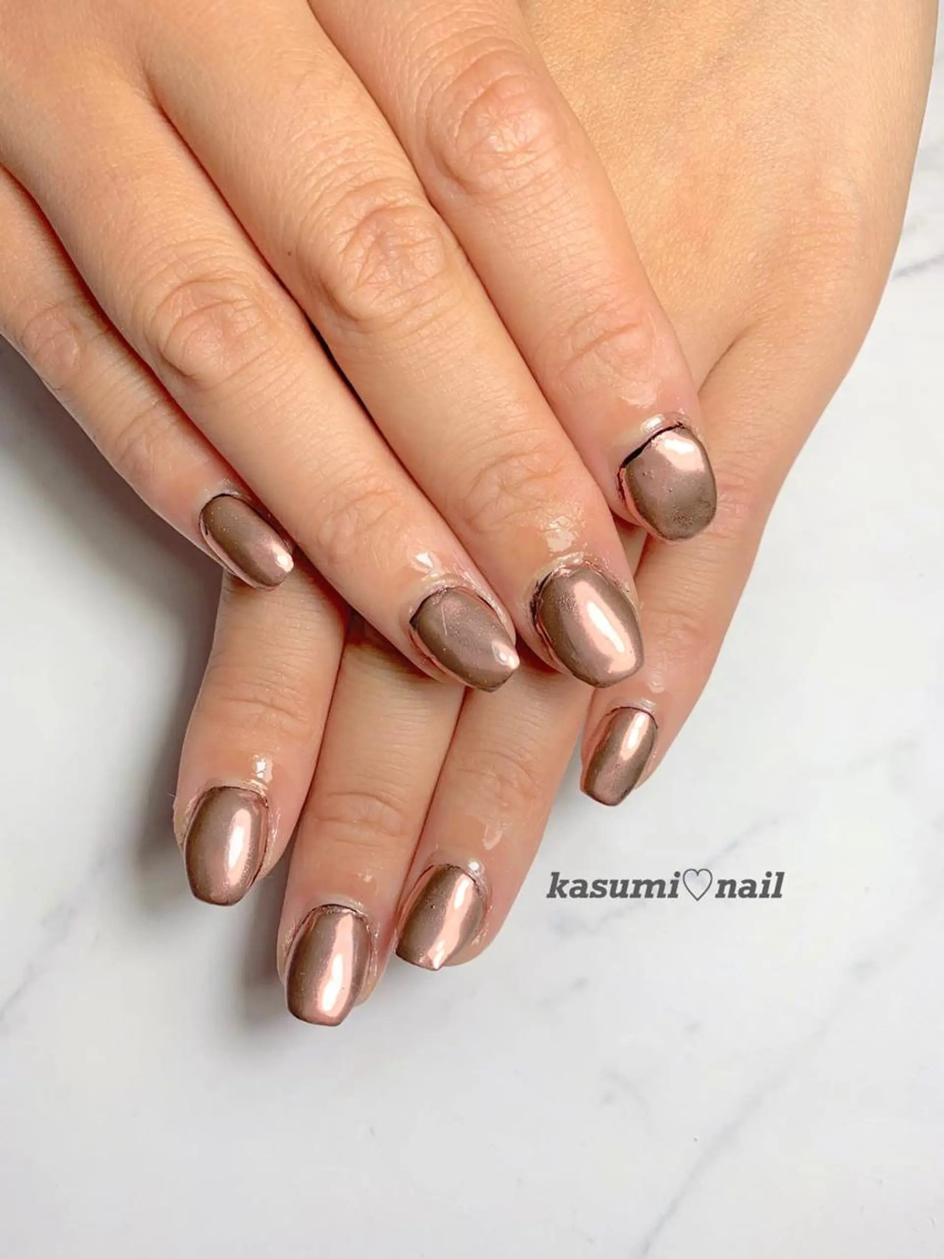 ネイル アートネイル フットネイル ジェルネイル ラメ(グリッター) ミラーネイル KASUMI♡ Nailのネイルデザイン