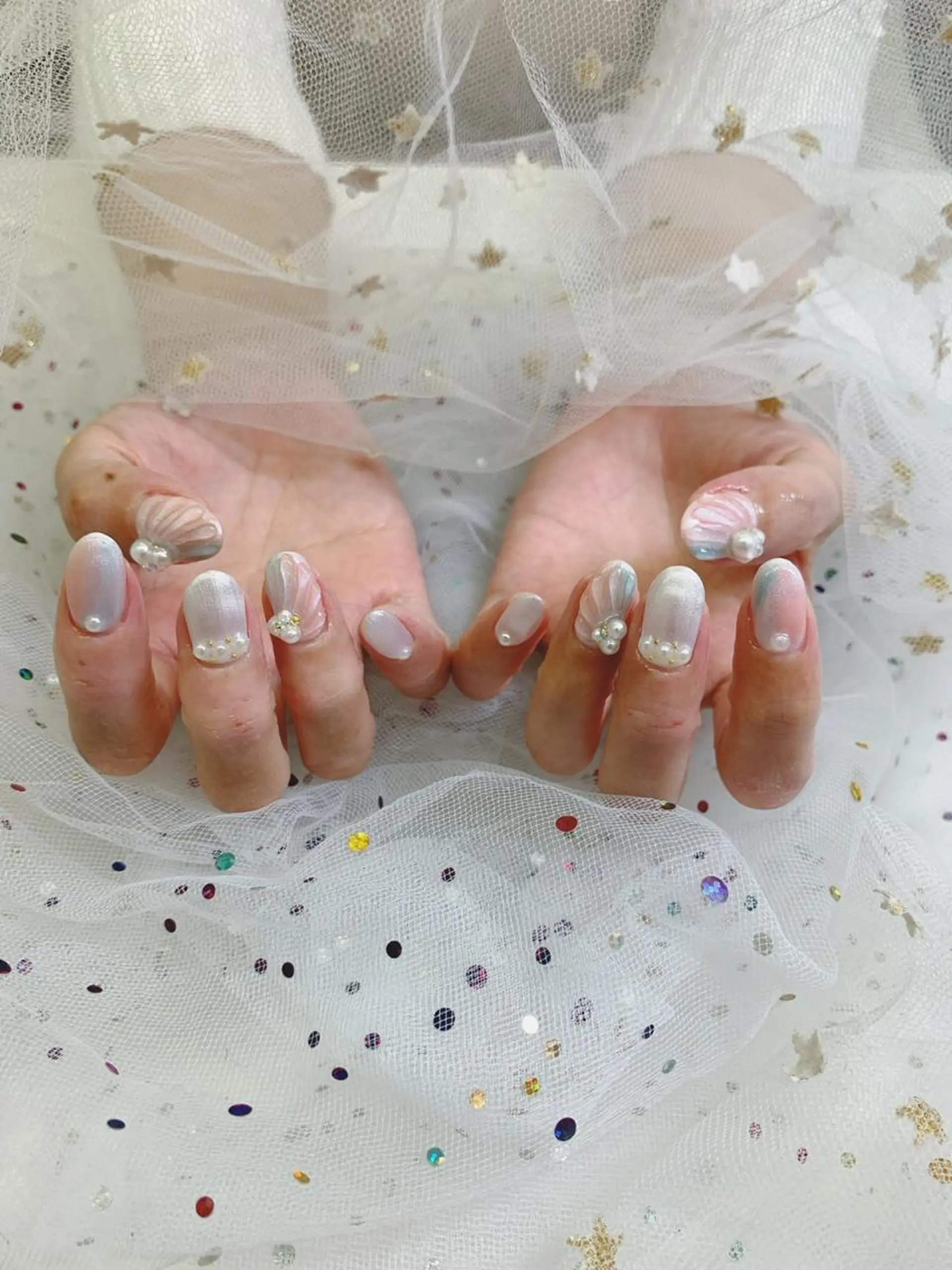 ネイル 🦋ネイルサロン ブラン🌈ゆりのネイルデザイン