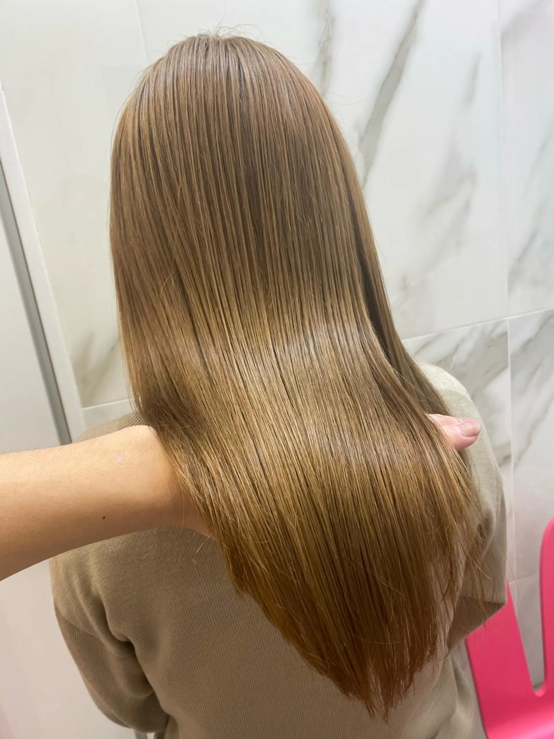 セミロング ヘアカラー トリートメント Rubik's江坂 ルービックえさかのヘアスタイル