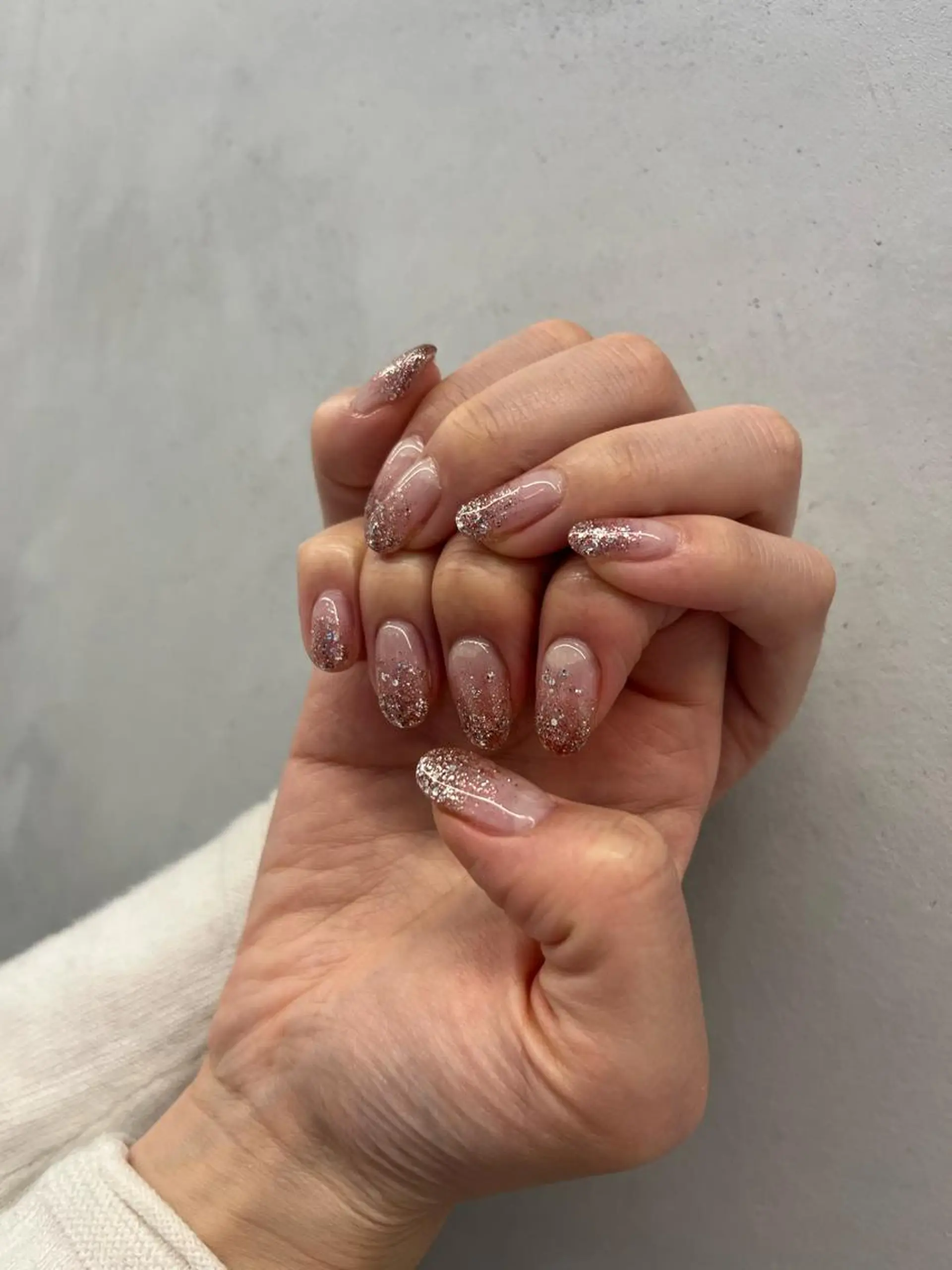 ネイル グラデーション ラメ(グリッター) ラメグラデーション aloalo MIKAのネイルデザイン