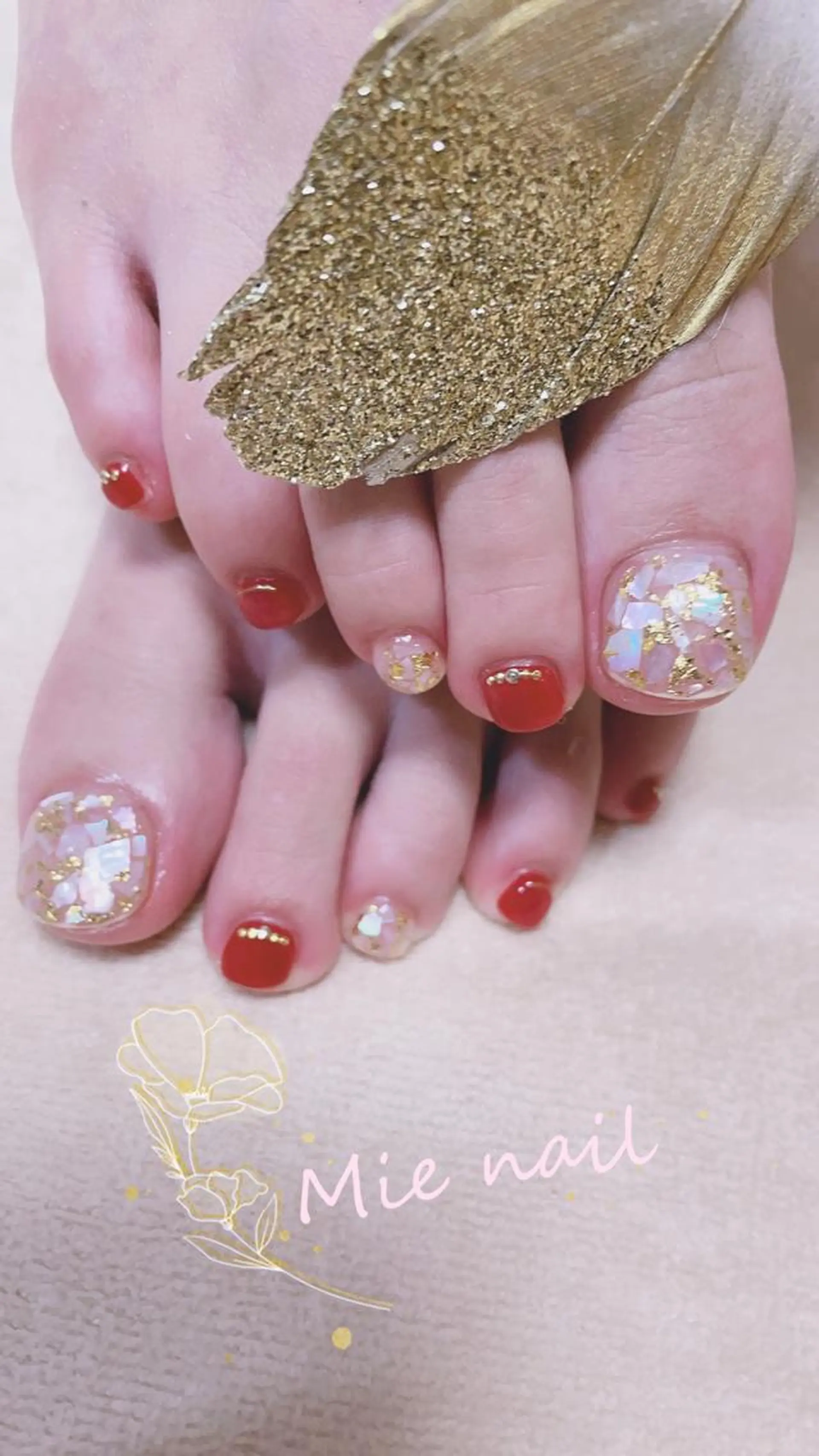 ネイル フットネイル Mie nailのネイルデザイン