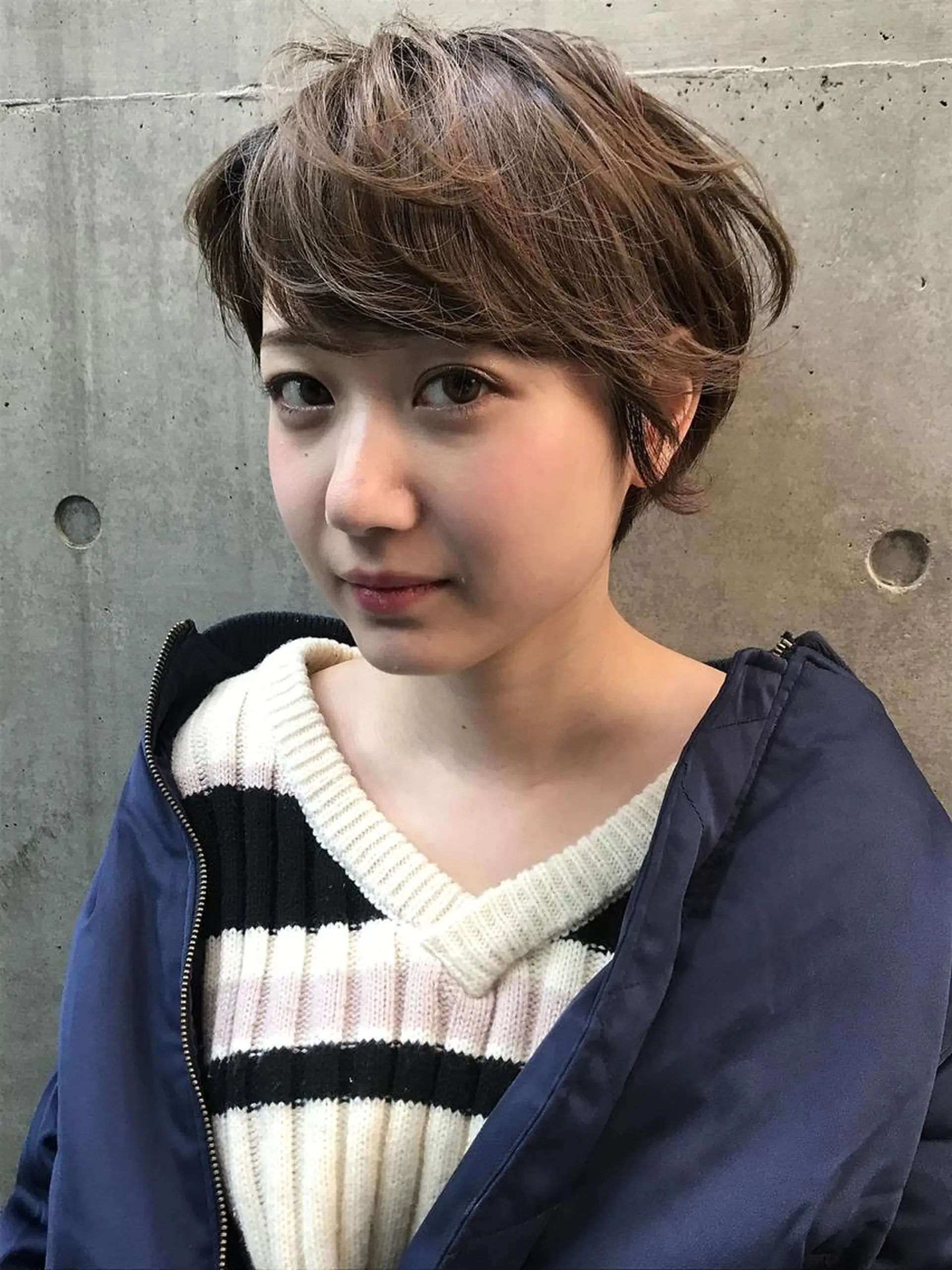 ショート カラー カット ヘアカラー トリートメント 一ノ瀬 暁のヘアスタイル
