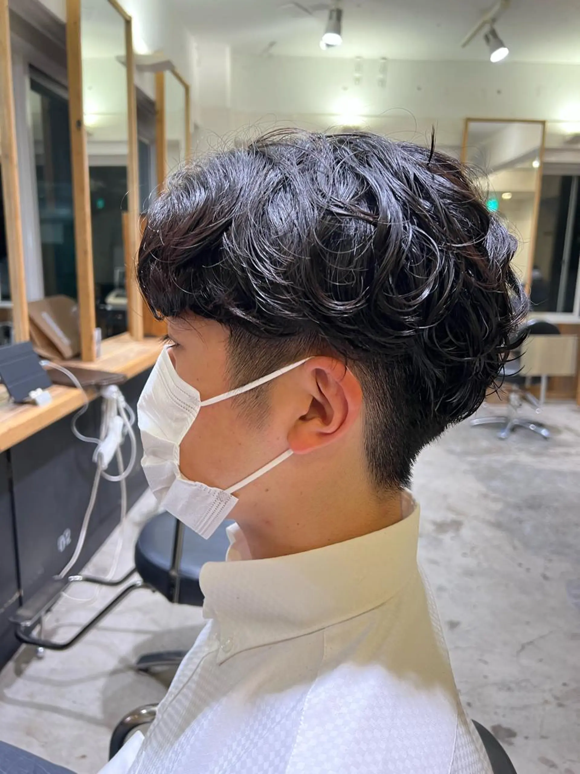 ショート パーマ メンズ カット パーマ ノグチ ナツコのヘアスタイル