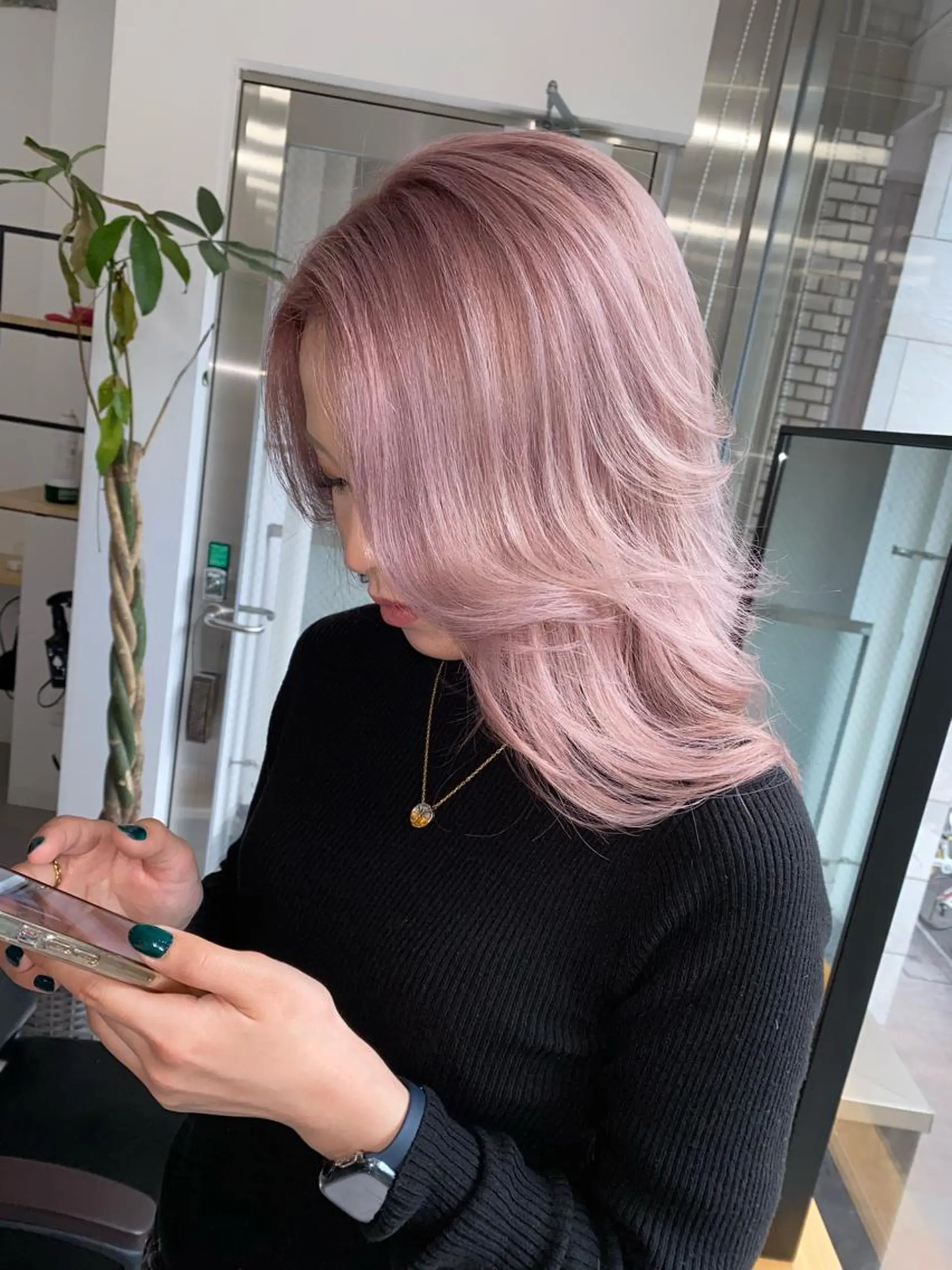 ミディアム カラー カット ヘアカラー トリートメント ✨レイヤーカット✨ HIDEのヘアスタイル