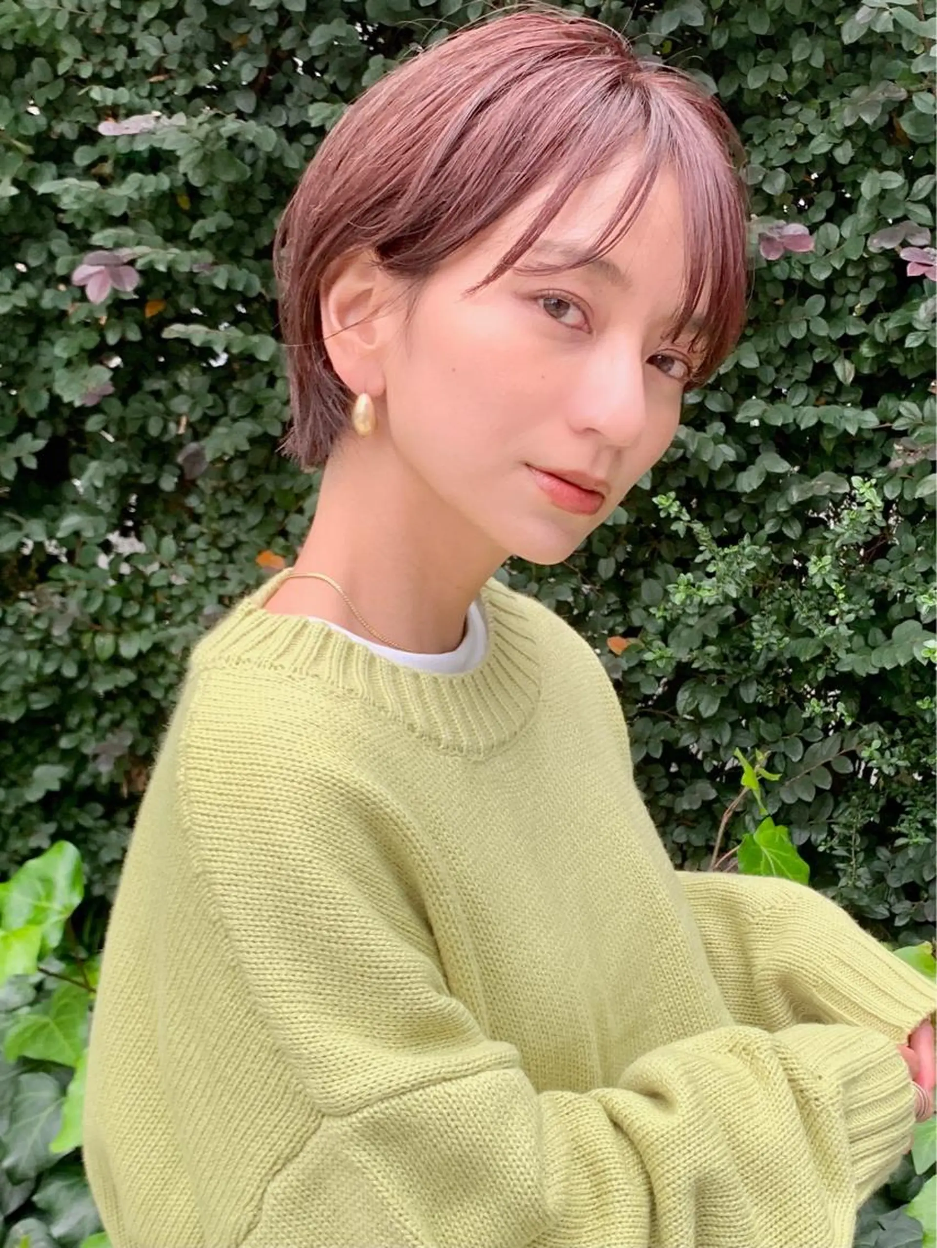 ショート カラー ピンクカラー ショートヘア 大西 真人🪴のヘアスタイル