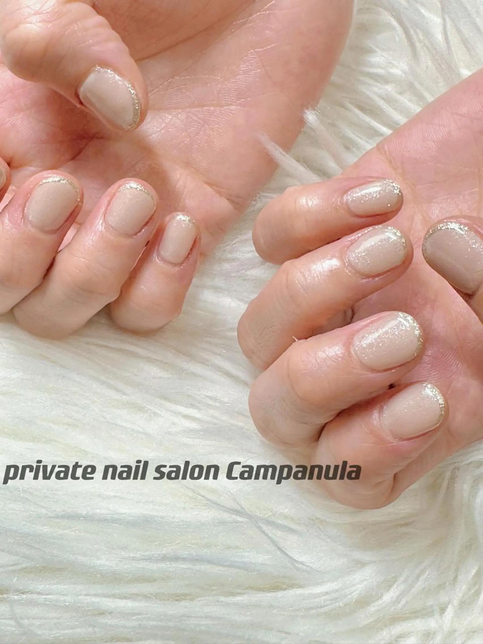ネイル ラメ(グリッター) ネイルケアサロン Campanulaのネイルデザイン