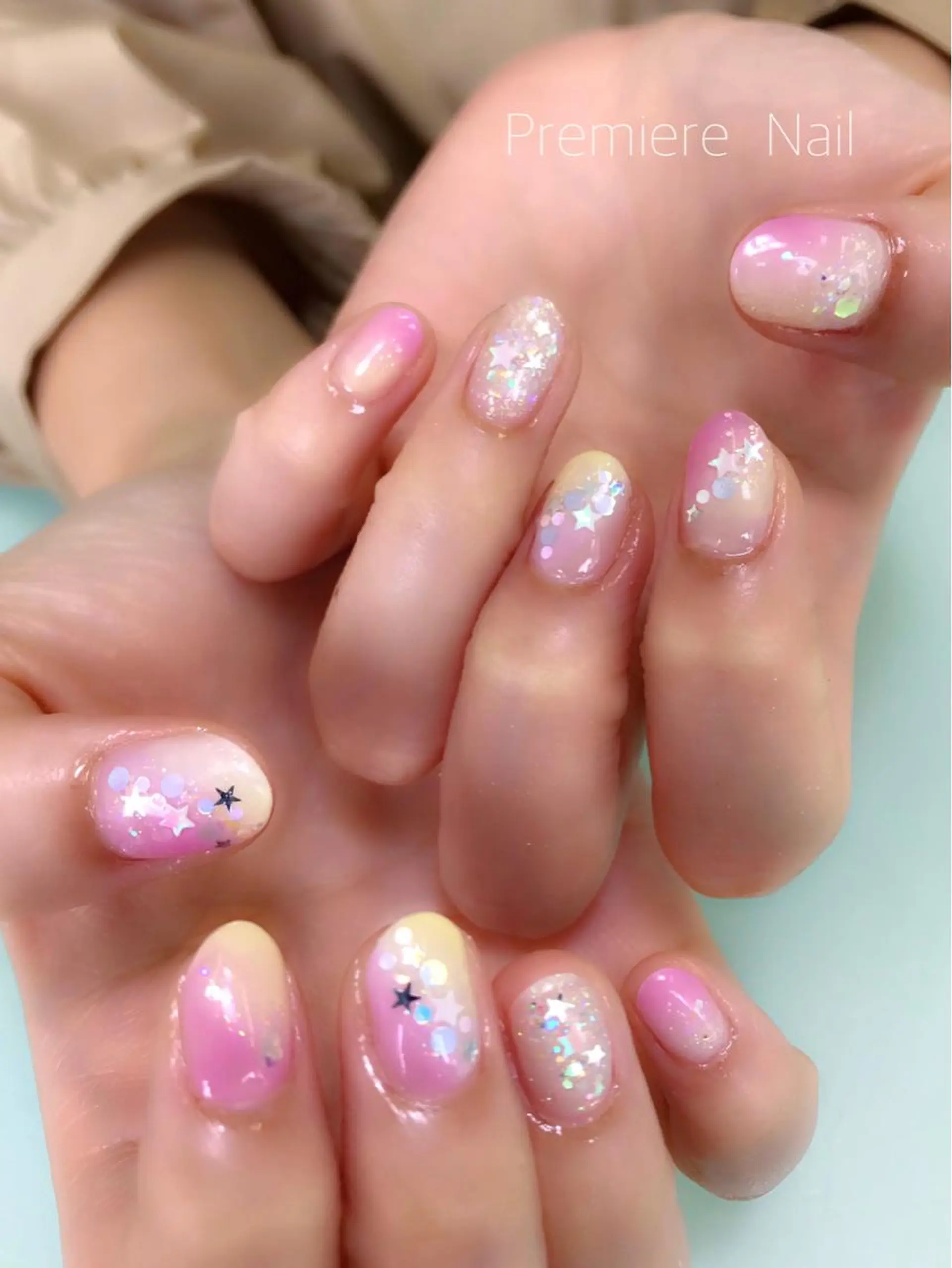 ネイル キラキラネイル Premiere Nail商店街店のネイルデザイン