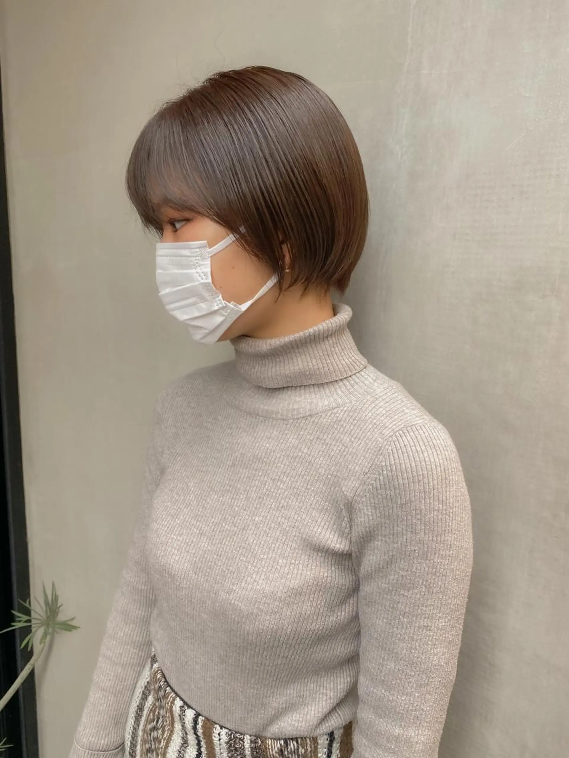 ショート カラー ショートボブ 丸みショート ベージュカラー ブリーチ ブラウンカラー 板谷みさき /似合わせBobのヘアスタイル