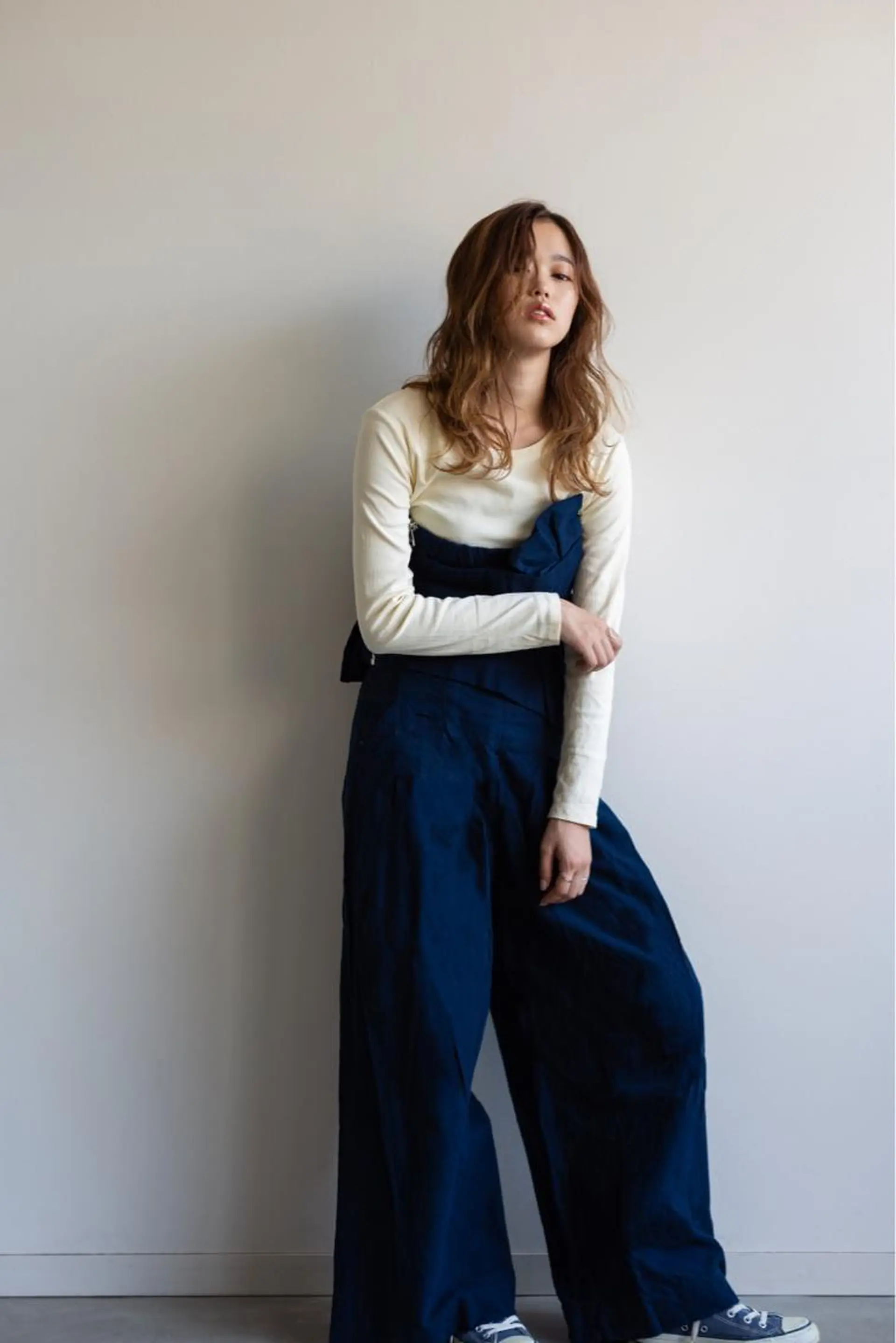 セミロング カラー ツジガキ ユウスケのヘアスタイル