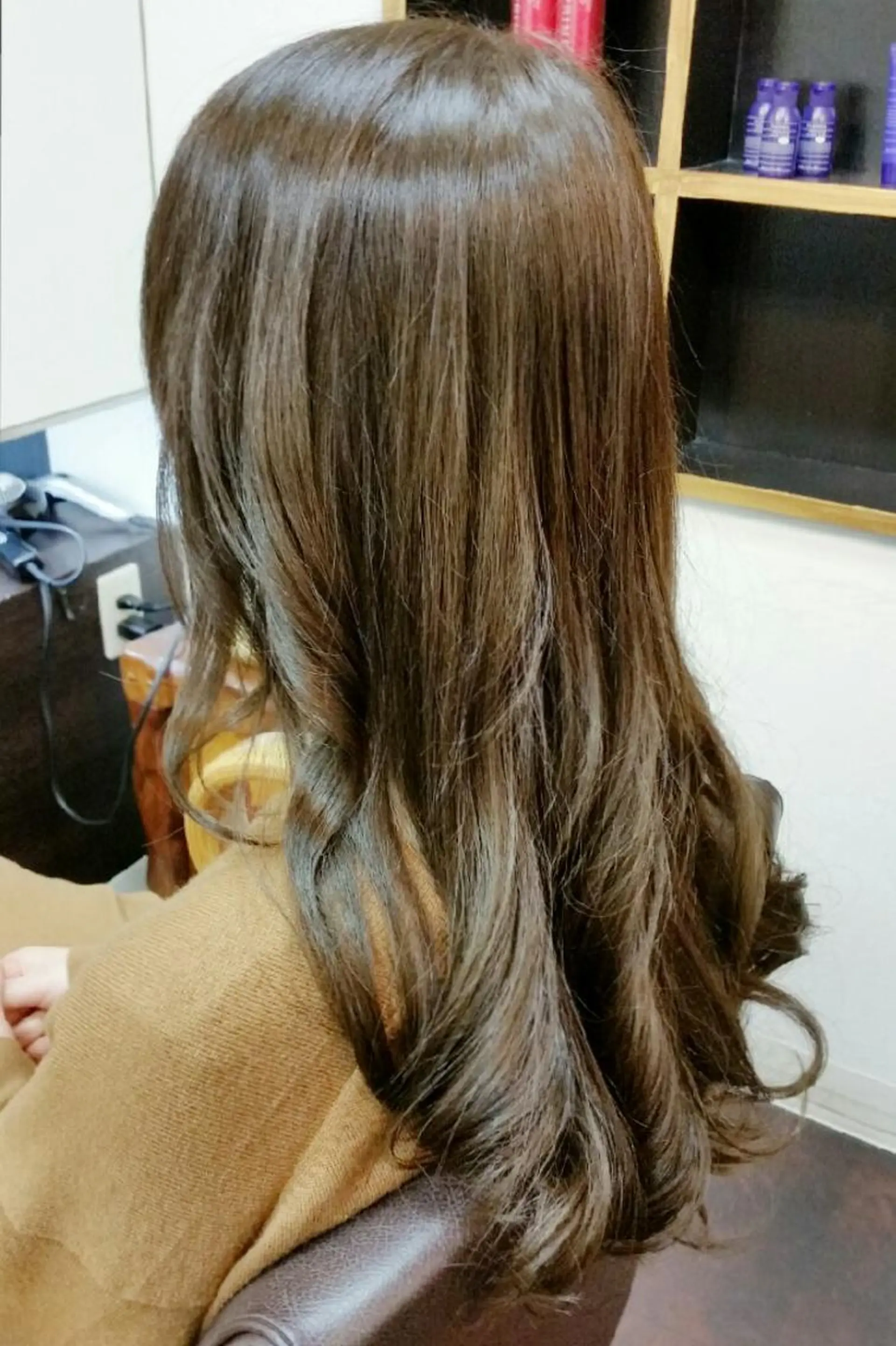 ロング カット ヘアカラー トリートメント 山中 誠一朗のヘアスタイル