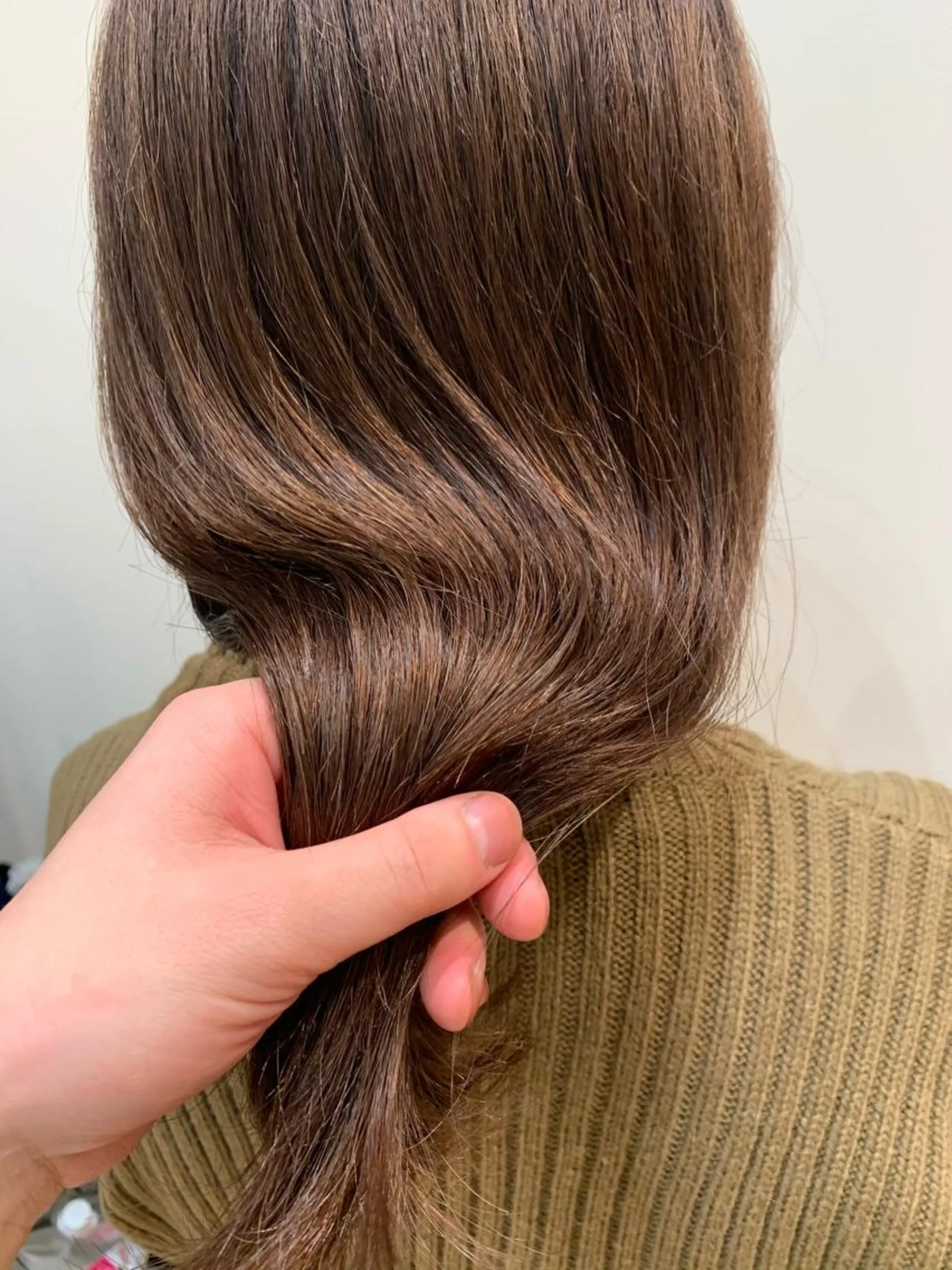 ミディアム カラー ベージュカラー 【韓国風くびれヘア】 joule小木曽輝のヘアスタイル