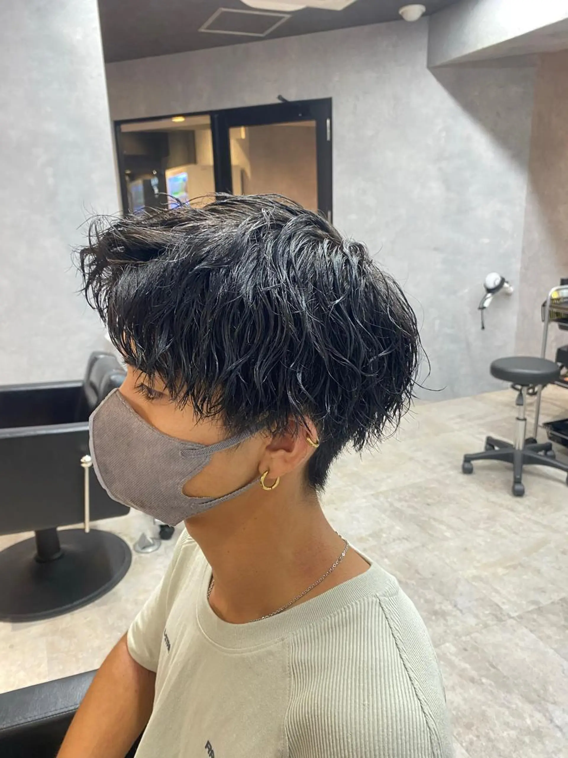 ショート パーマ メンズ メンズパーマ ツイストスパイラルパーマ スパイラルパーマ ツイストスパイラル/ メンズ特化/中川誠也のヘアスタイル