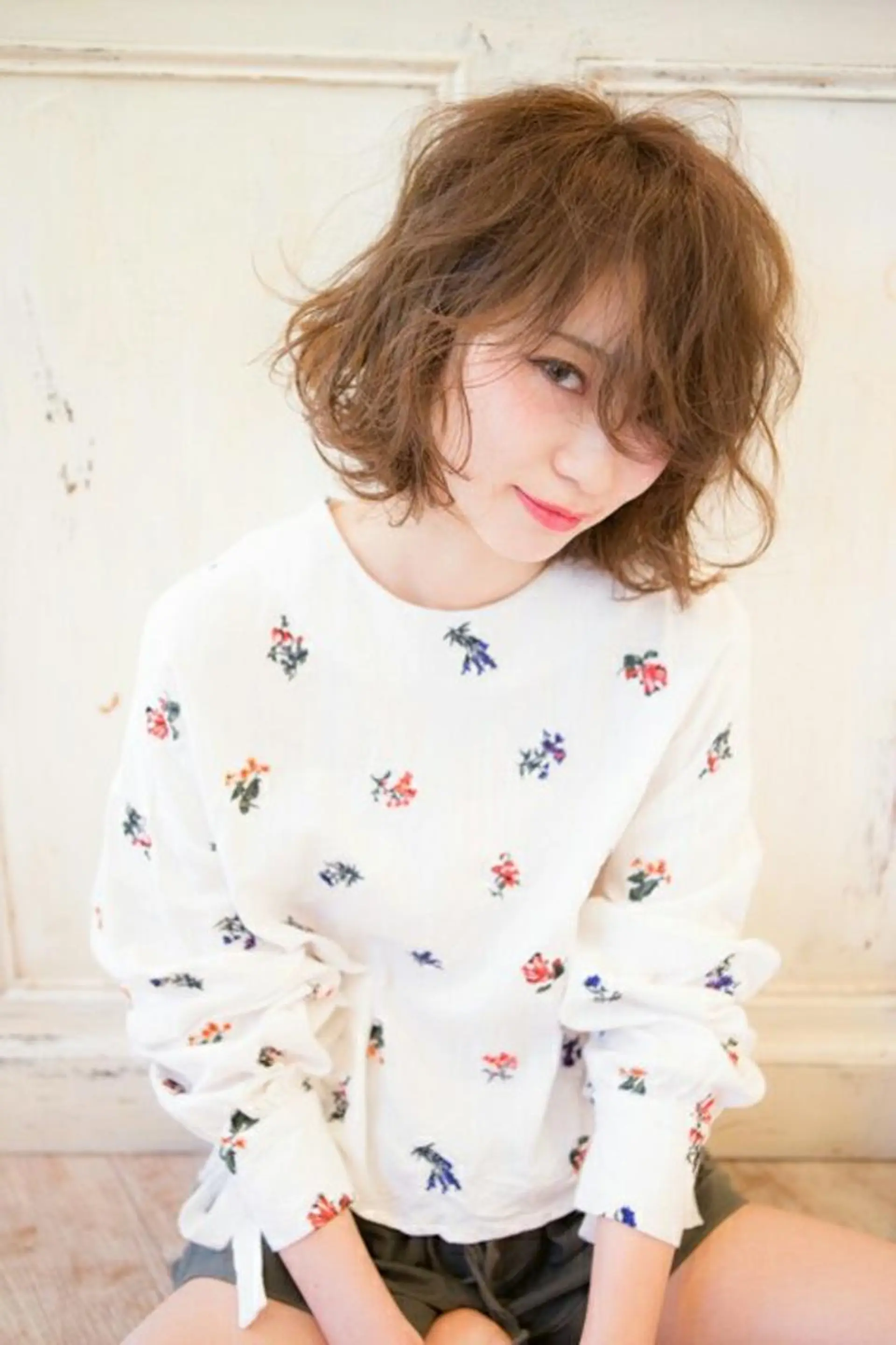 ショート ヘアアレンジ パーマ カラー ネイル マツエク・マツパ タナカ *歴10年以上*のヘアスタイル