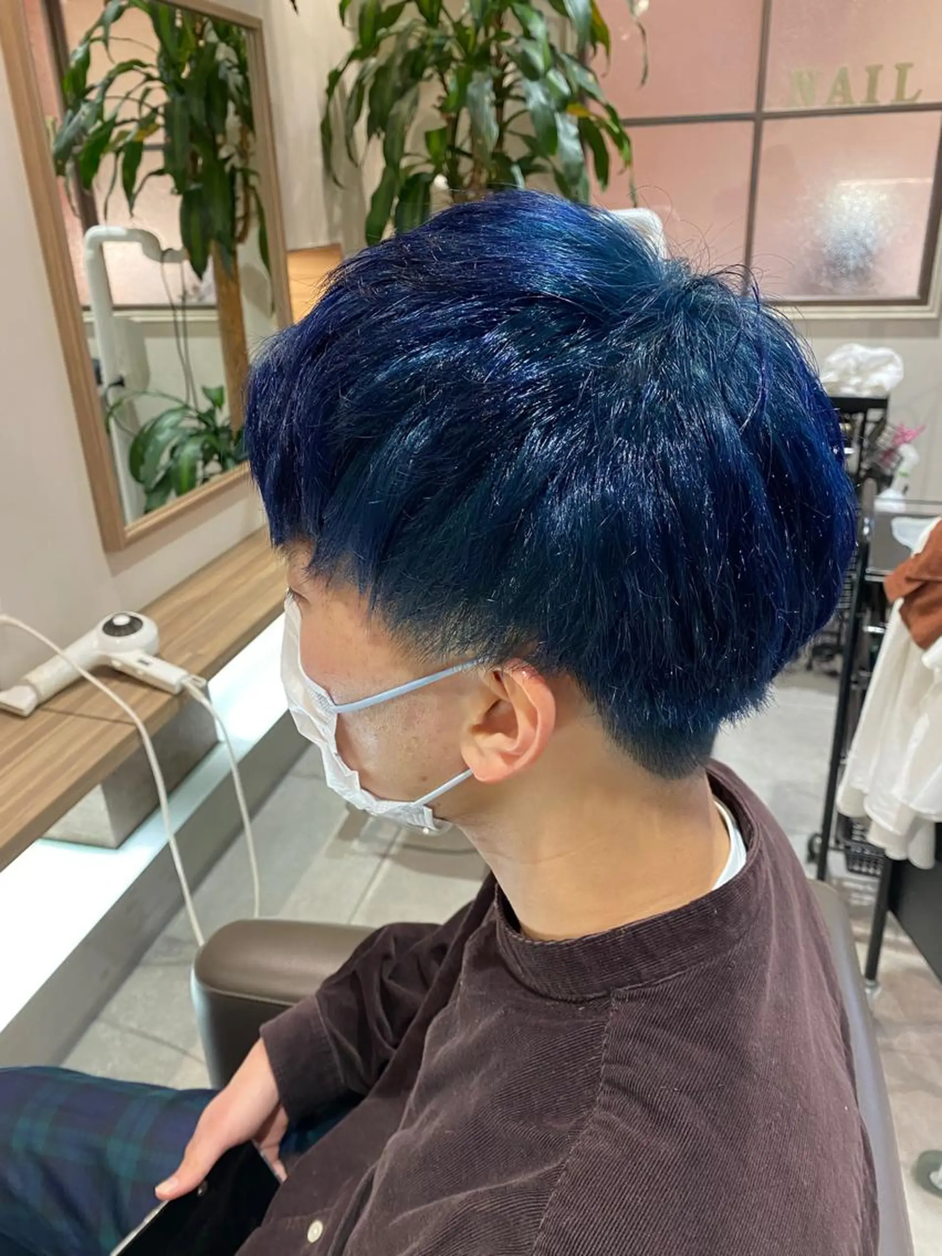 ショート カラー アクアカラー ブルーカラー ヘアカラー 川越 輝梨奈のヘアスタイル