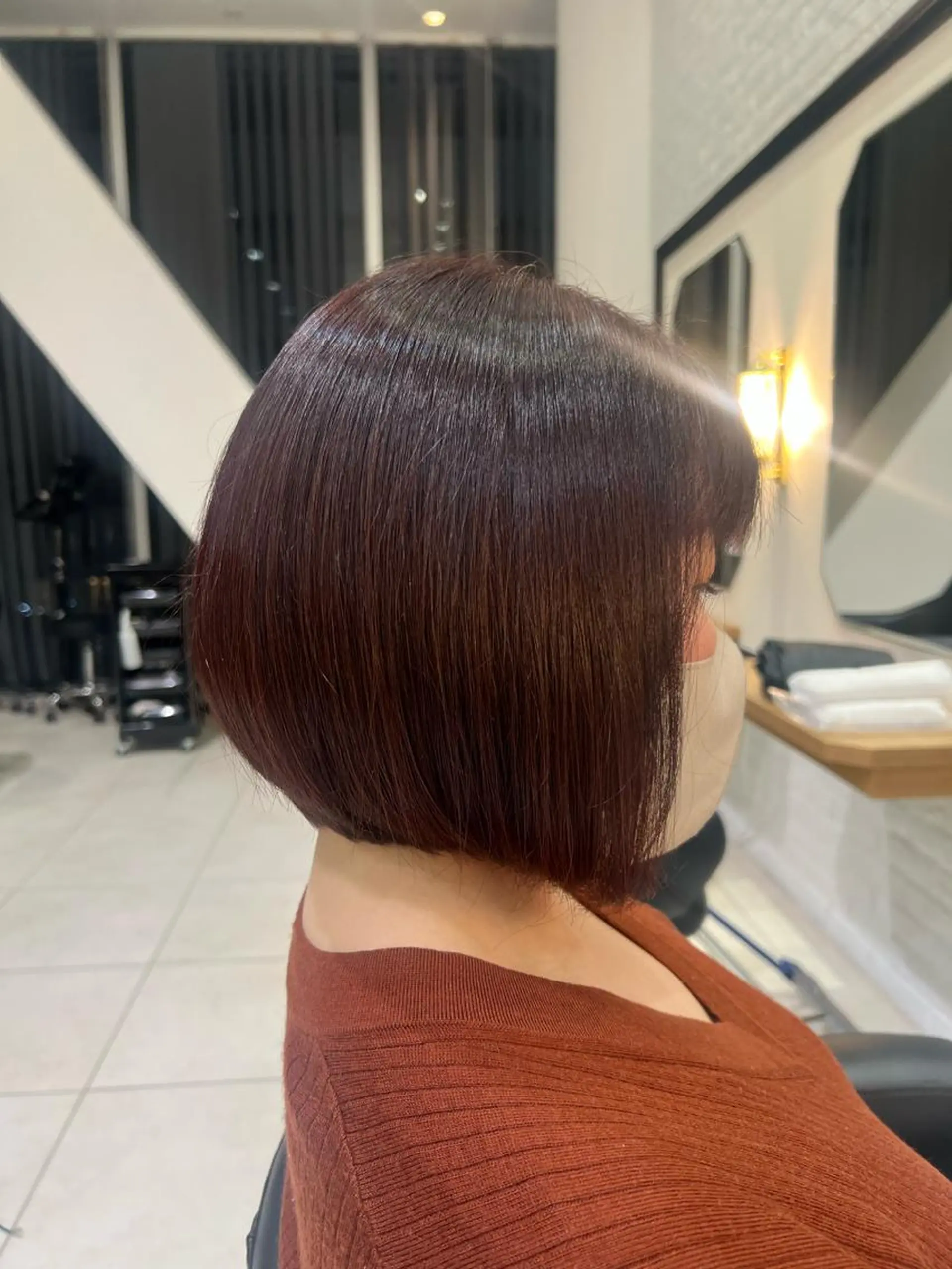 ショート ボブ 田中 亜澄のヘアスタイル