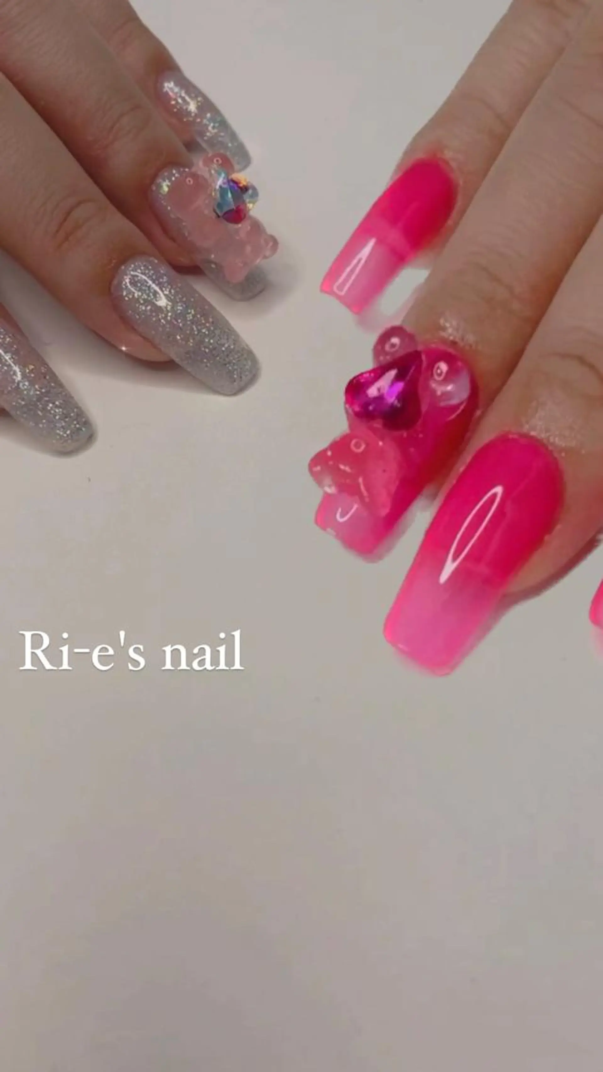 ネイル キラキラネイル ニュアンスネイル シンプルネイル Ri-e's nailのネイルデザイン