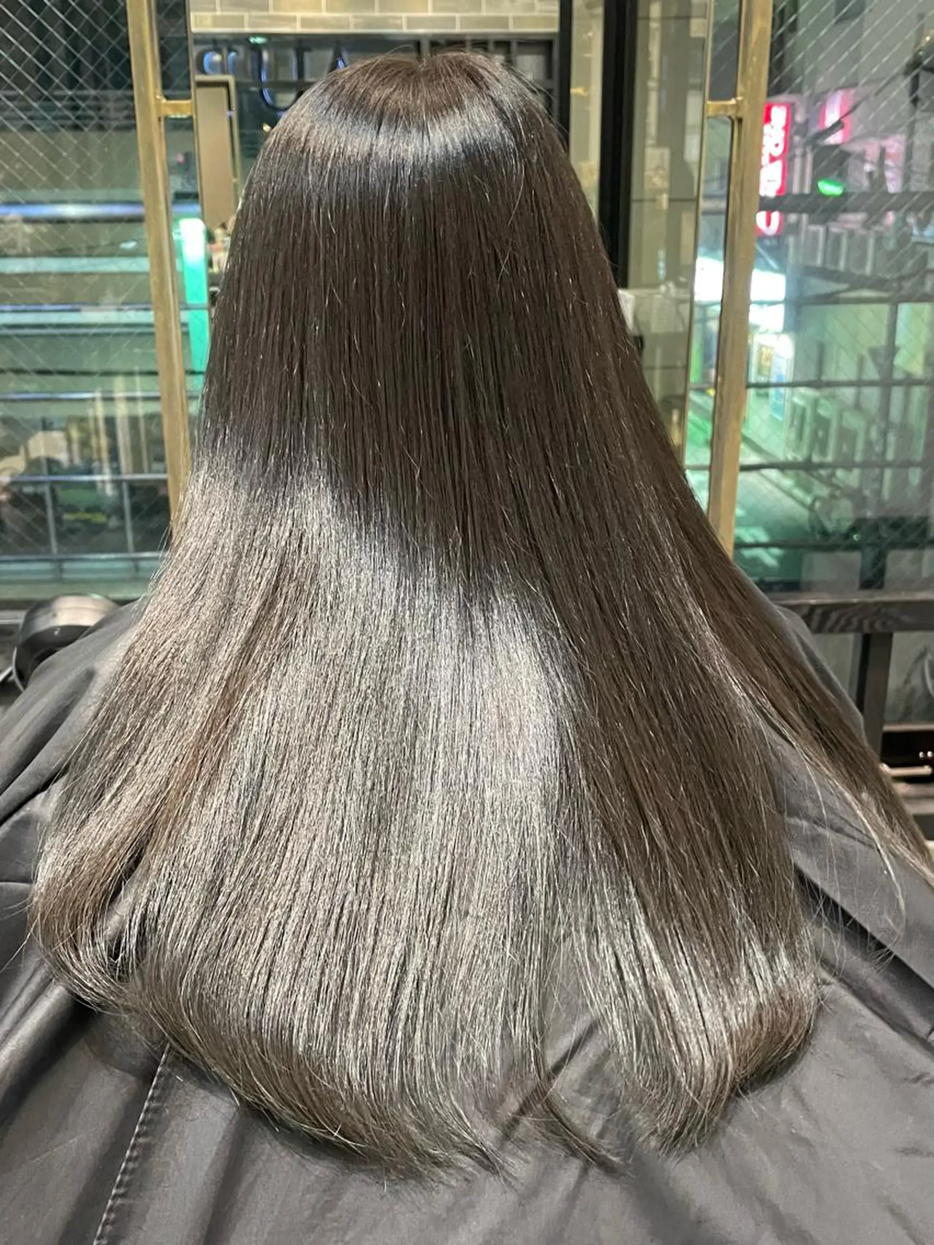 ロング カラー アクアカラー トリートメント トリートメント ブリーチなし透明感 タケザワミキのヘアスタイル