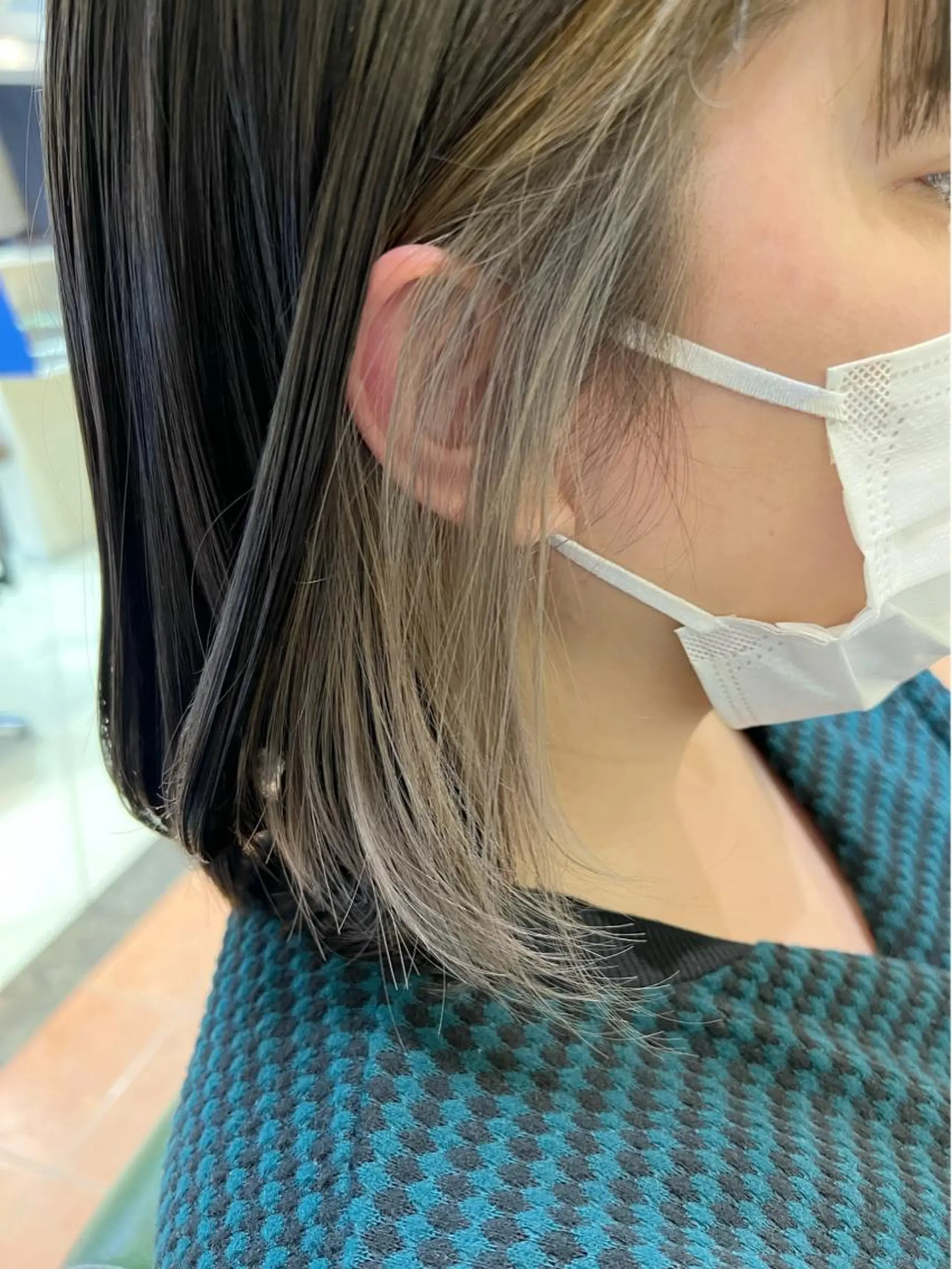 ミディアム カラー ヘアカラー トリートメント 石井 佑樹のヘアスタイル