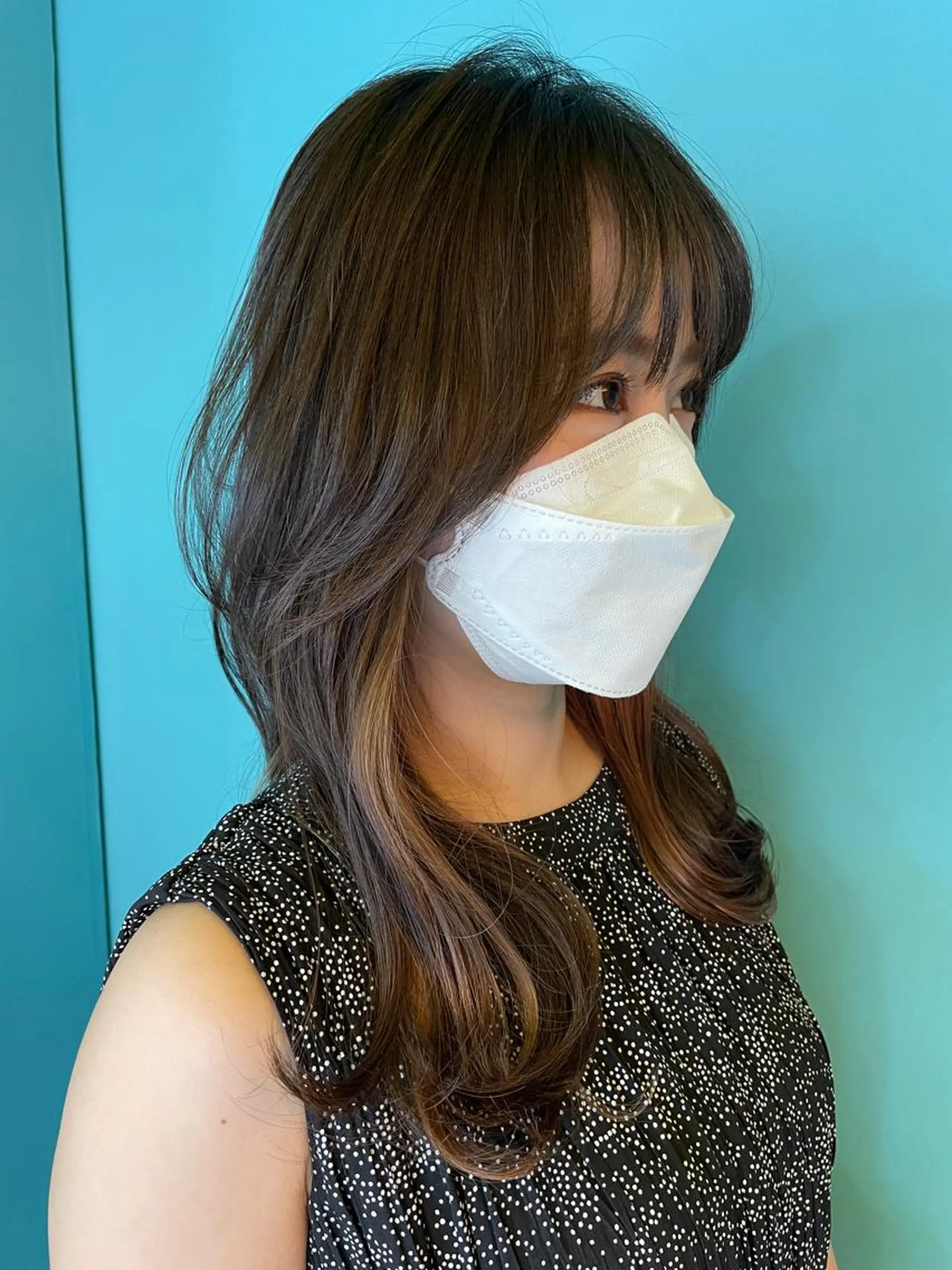 ロング カラー インナーカラー レイヤーカット カット ヘアカラー 末石 智のヘアスタイル