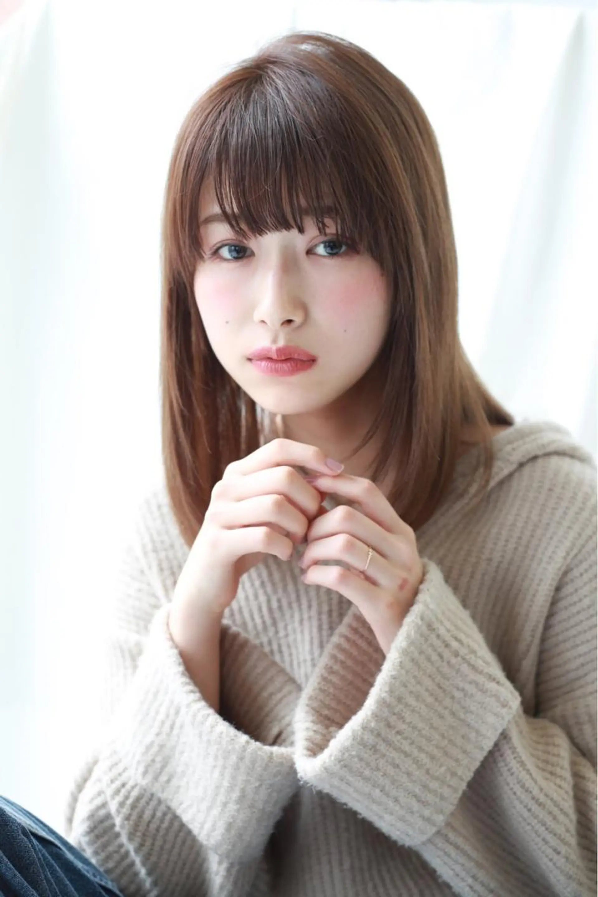 セミロング カット ヘアカラー トリートメント 💜髪質改善💜韓国 レイヤー💜TAKUのヘアスタイル