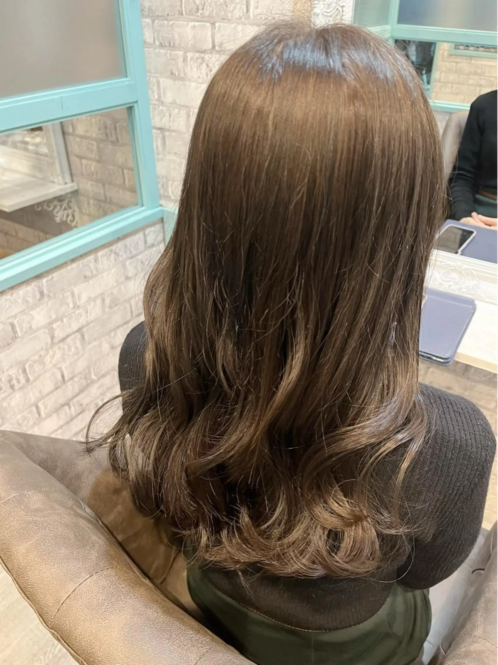 ロング カラー カット ヘアカラー トリートメント 🧸くまがい りお🤍のヘアスタイル