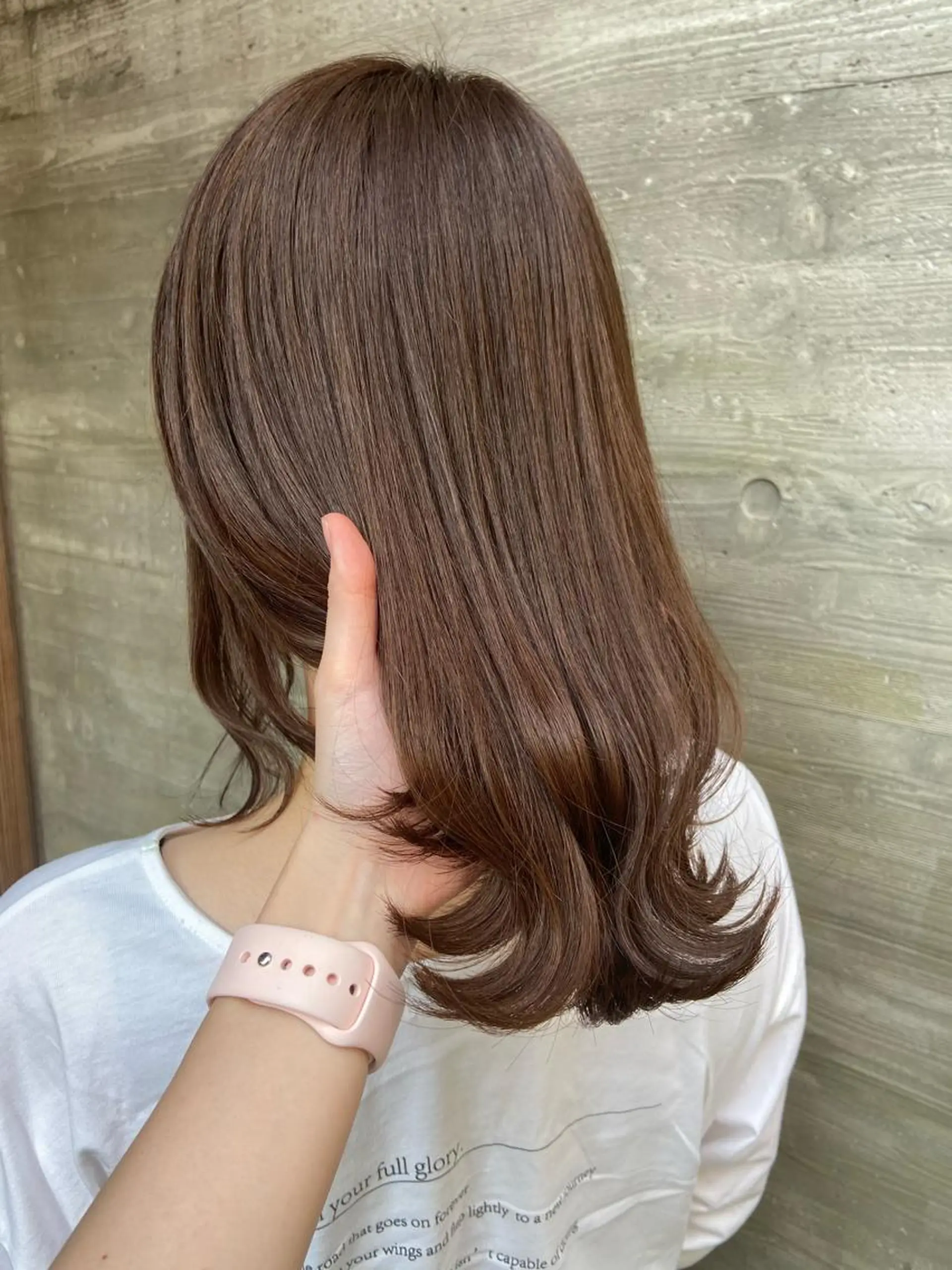 ミディアム カラー カット ヘアカラー トリートメント 暗髪/艶髪/Ono .のヘアスタイル