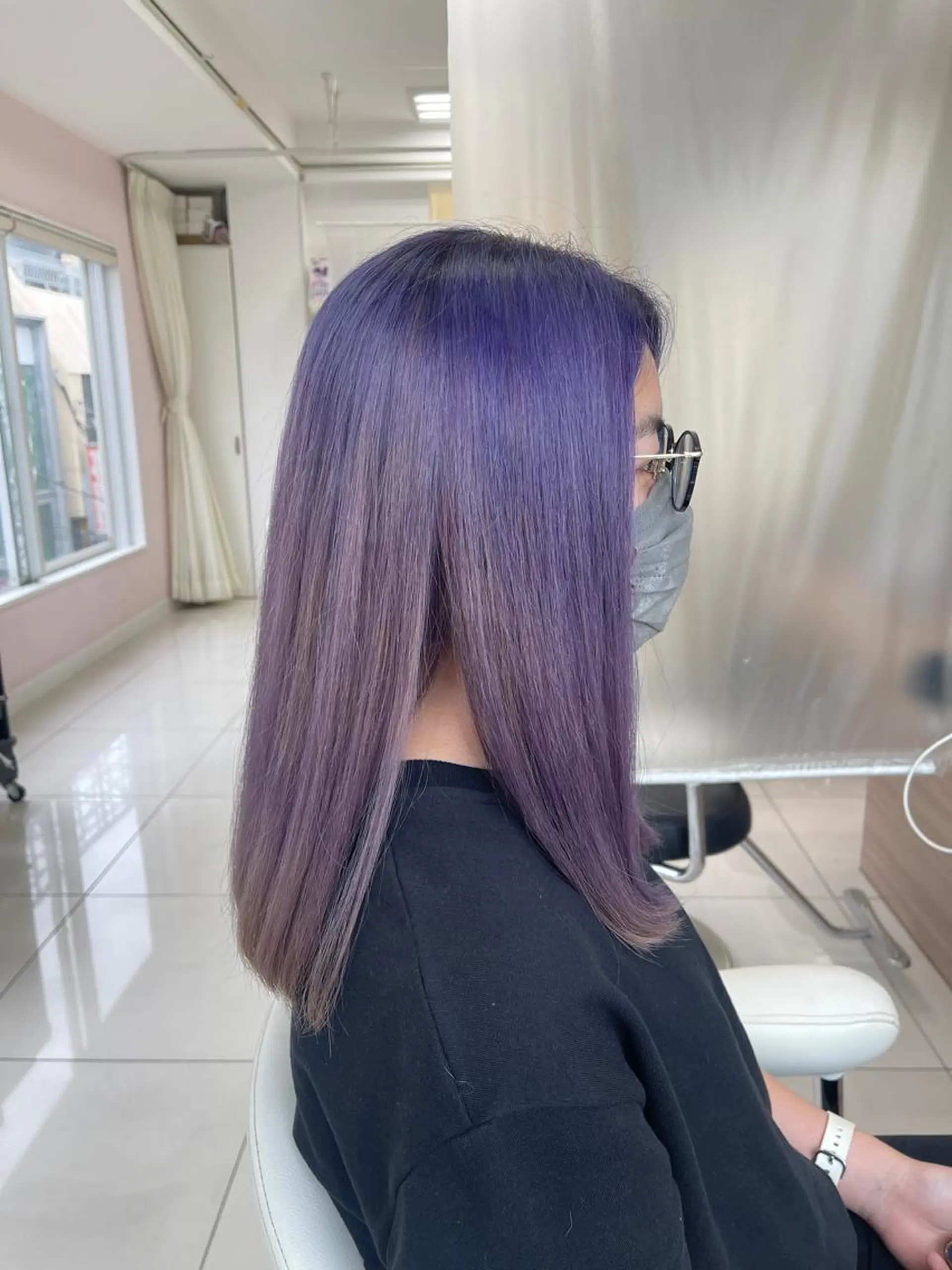 ロング カラー ブリーチ 藤原 亜美🤍のヘアスタイル