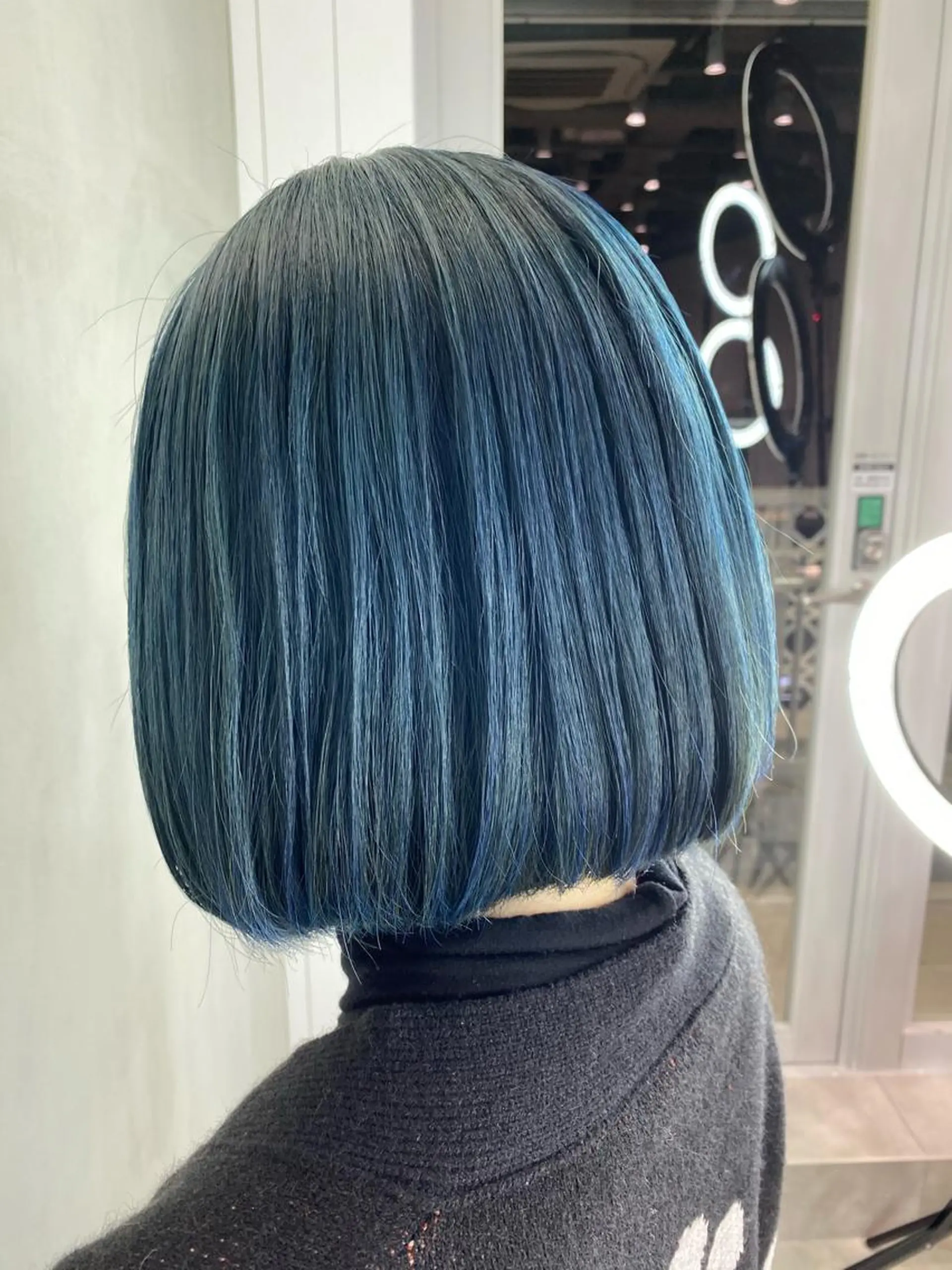 カラー ブルーカラー ネイビーカラー MUK ムクのヘアスタイル