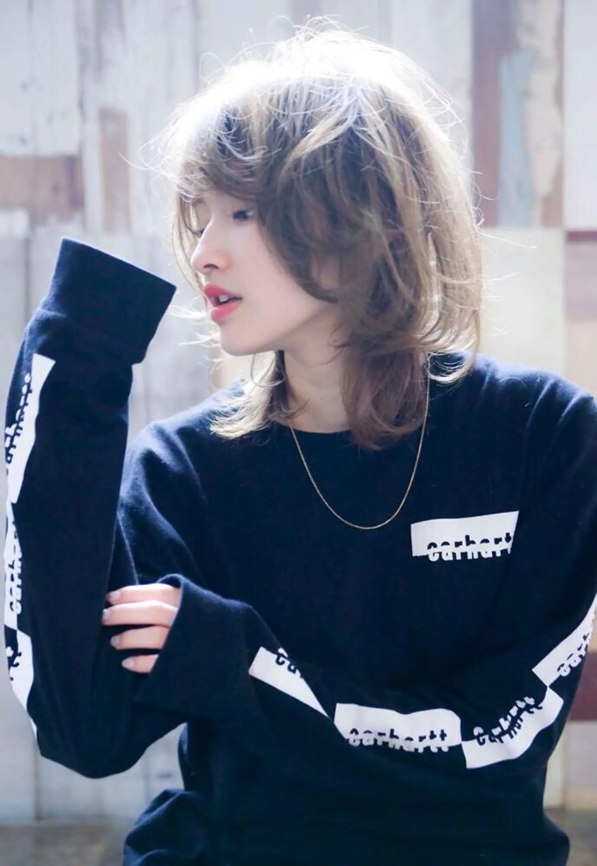 ミディアム カラー 艶髪/レイヤーカット /髪質改善/清水のヘアスタイル