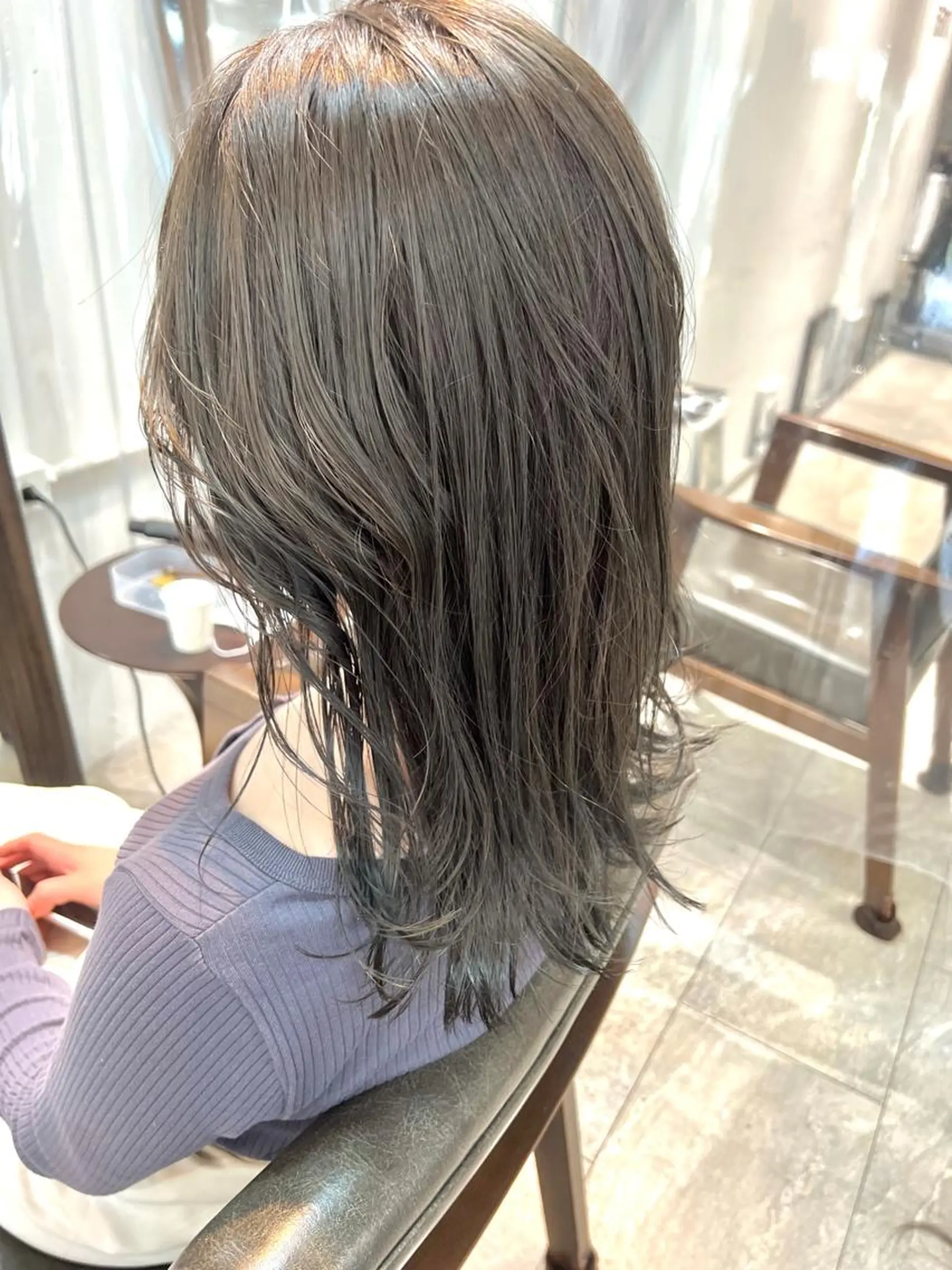 セミロング カラー ヘアアレンジ ヘアカラー トリートメント ヘッドスパ ヘアセット 🌈インナーカラー ‘ショウマ’🌈のヘアスタイル