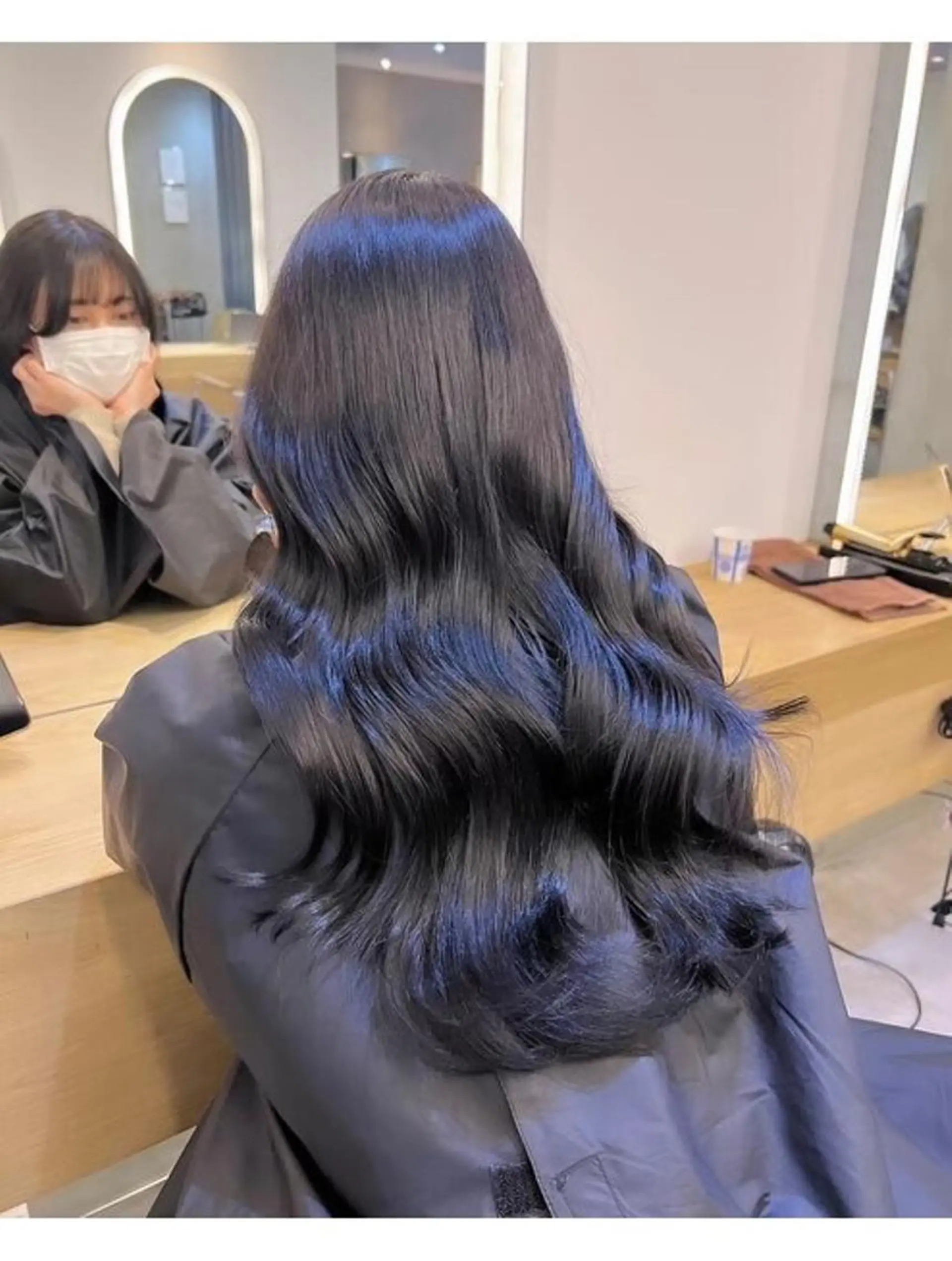 ロング 顔まわりレイヤー 髪質改善 韓国風ヘア レイヤーカット 似合わせカット カット 髪質改善🇰🇷レイ ヤーカット/艶透明髪のヘアスタイル