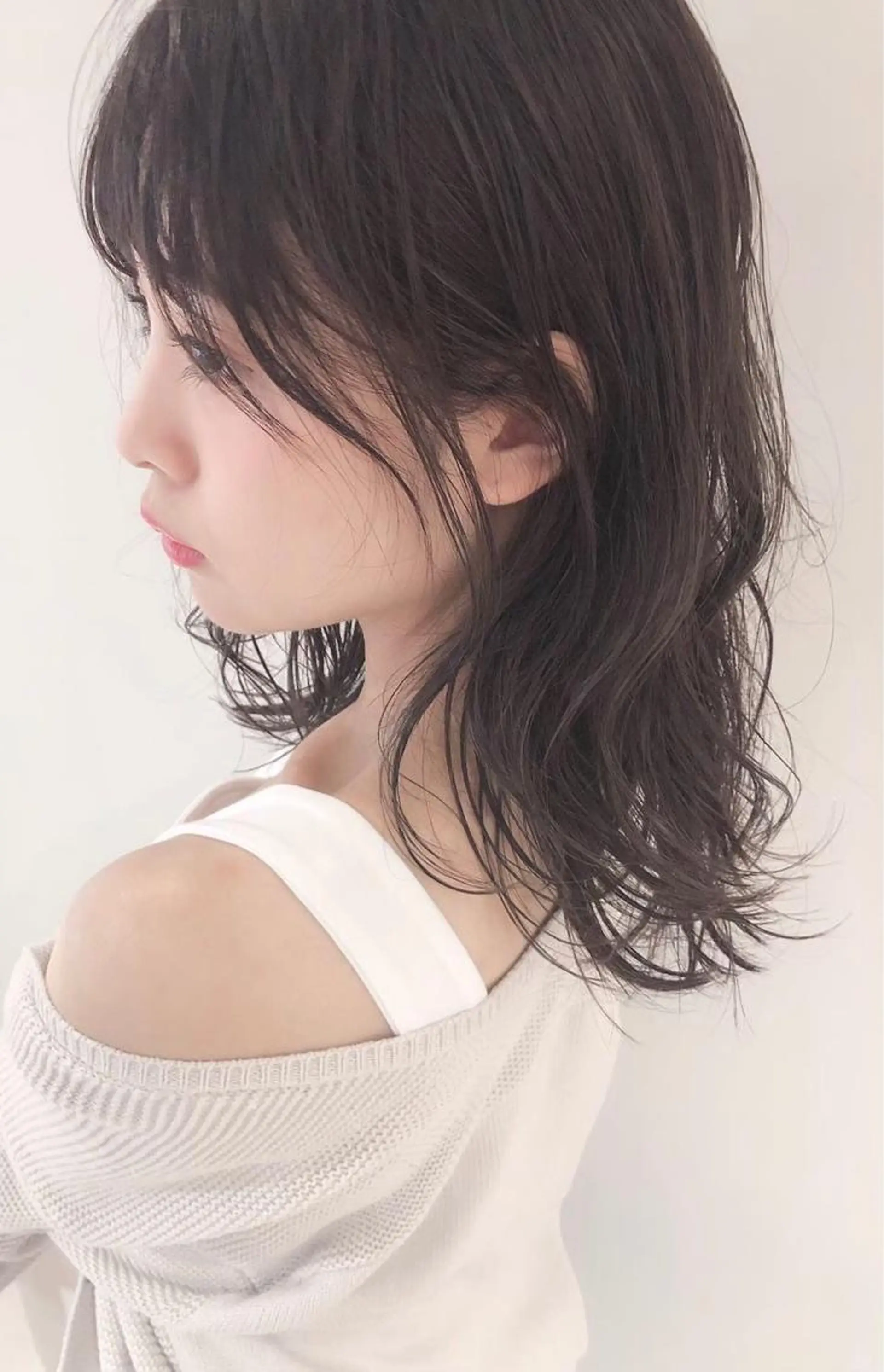 ミディアム 艶カラー/髪質改善/ 西　大喜(ひろき)のヘアスタイル