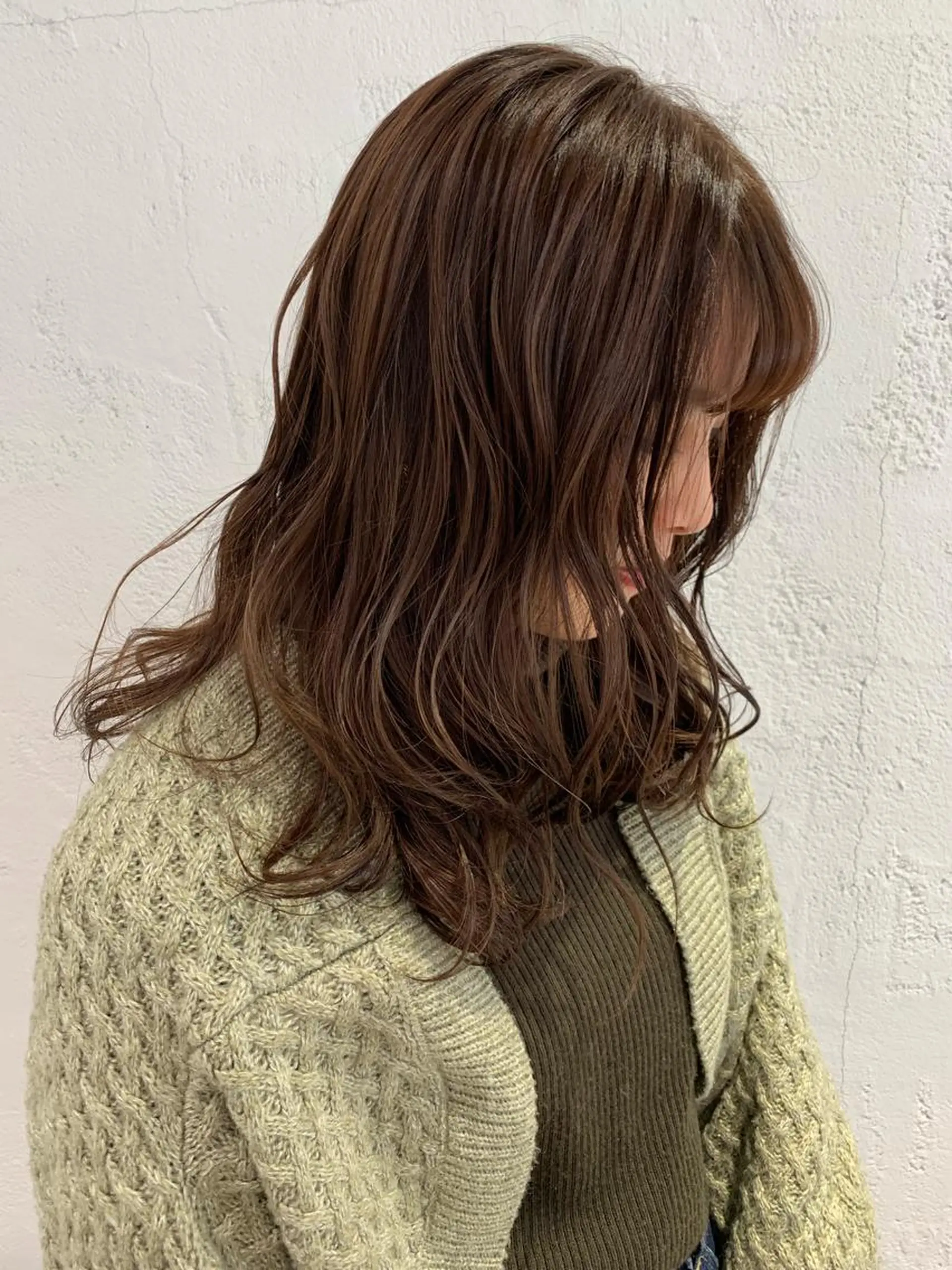 セミロング カラー ヘアアレンジ 🫧透明感カラー/ ボブ/小笠原汐海🪽のヘアスタイル