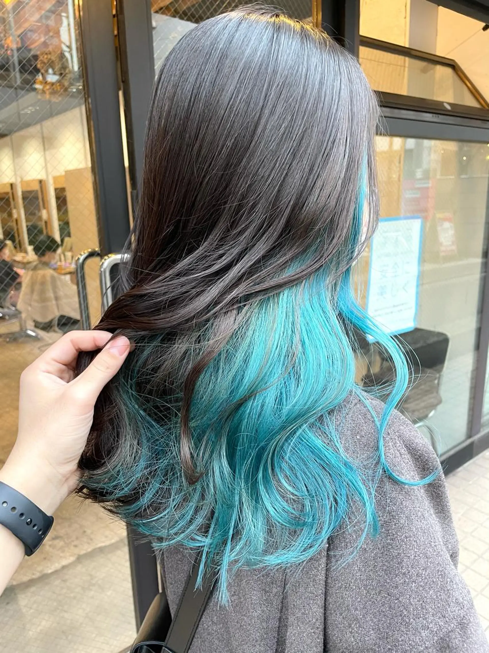 セミロング カラー 🌿レイヤーボブ/パ ーマ🌿　木梨健太のヘアスタイル