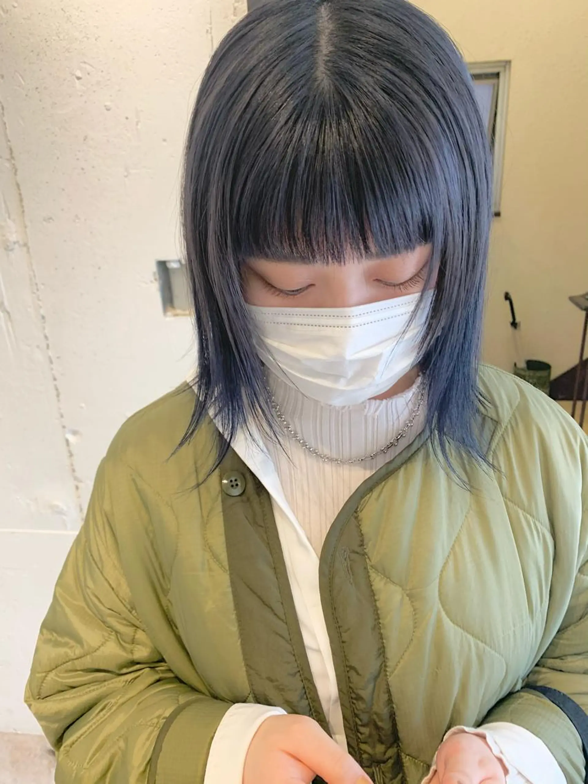 ミディアム カラー 透明感カラー カット ヘアカラー トリートメント Fuuu《フゥ》所属・シノザキ/薬院/ボブ /ショート/髪質改善のヘアスタイル