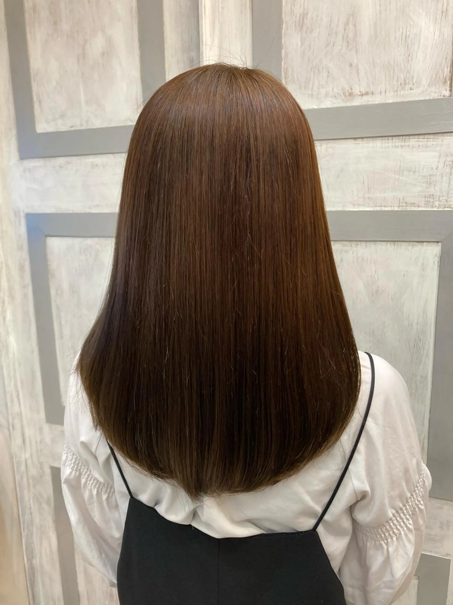 ロング 酸性ストレート 縮毛矯正 GOSSIP信国 瑞絵のヘアスタイル