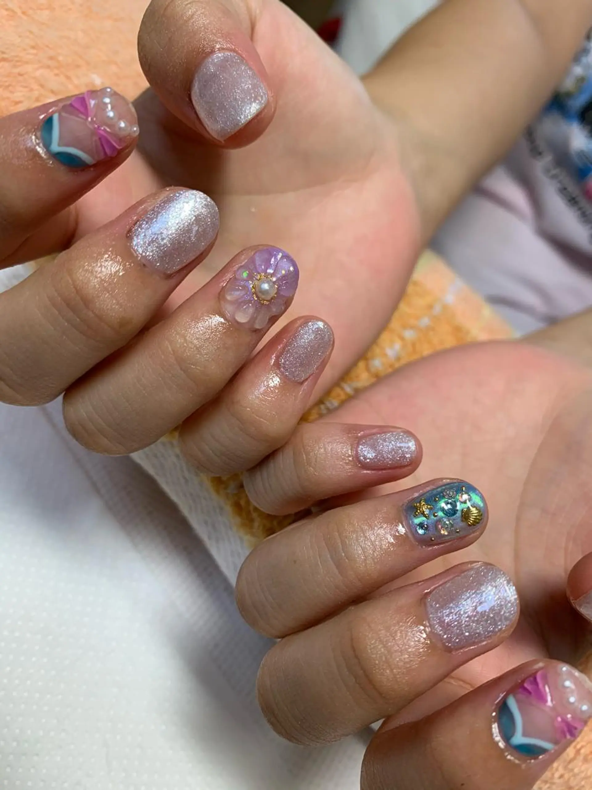 ネイル rukianail 新里のネイルデザイン