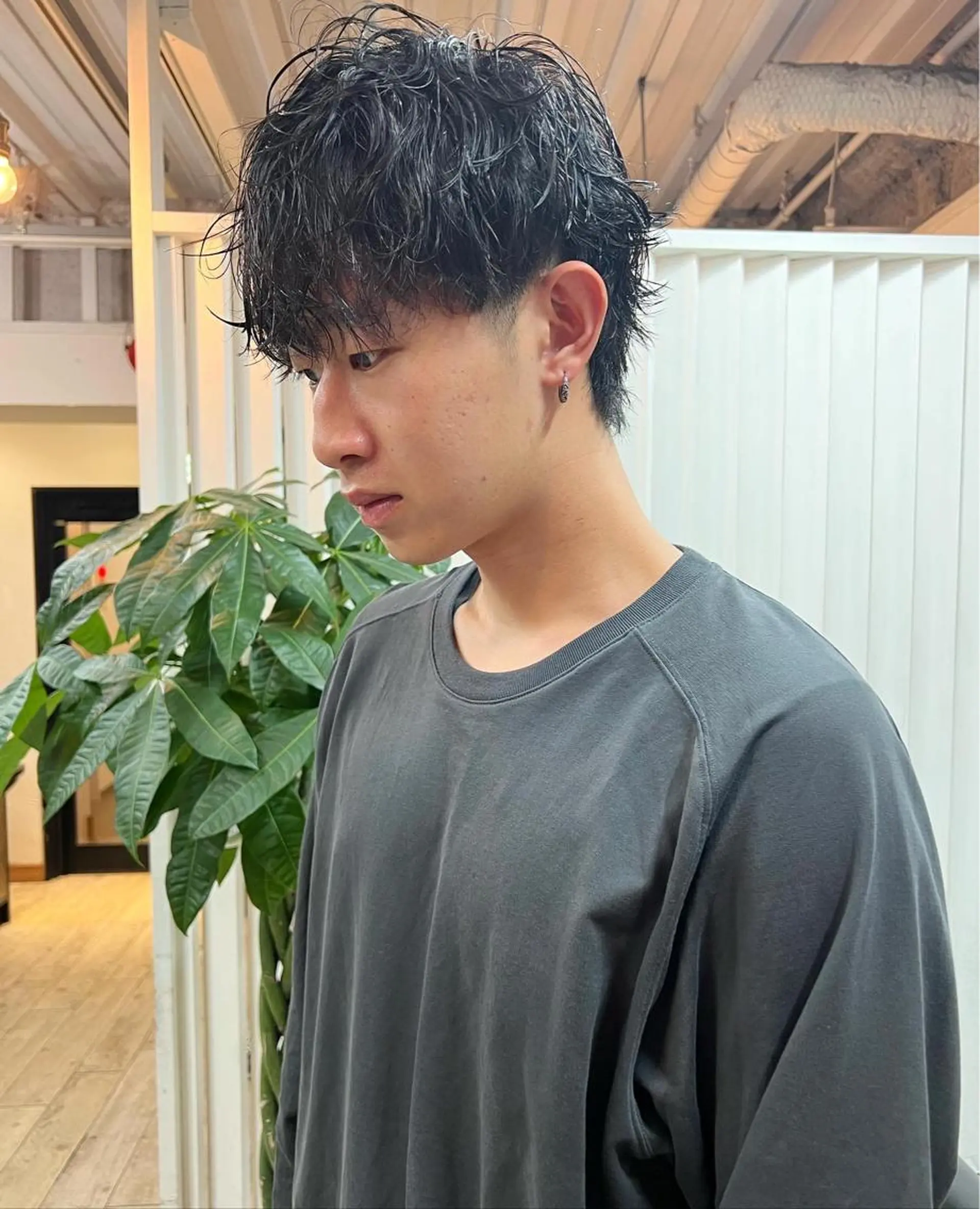 ミディアム カラー パーマ ヘアアレンジ メンズ 【池袋/スパイキー ショート】ⓝⓘⓜⓤのヘアスタイル