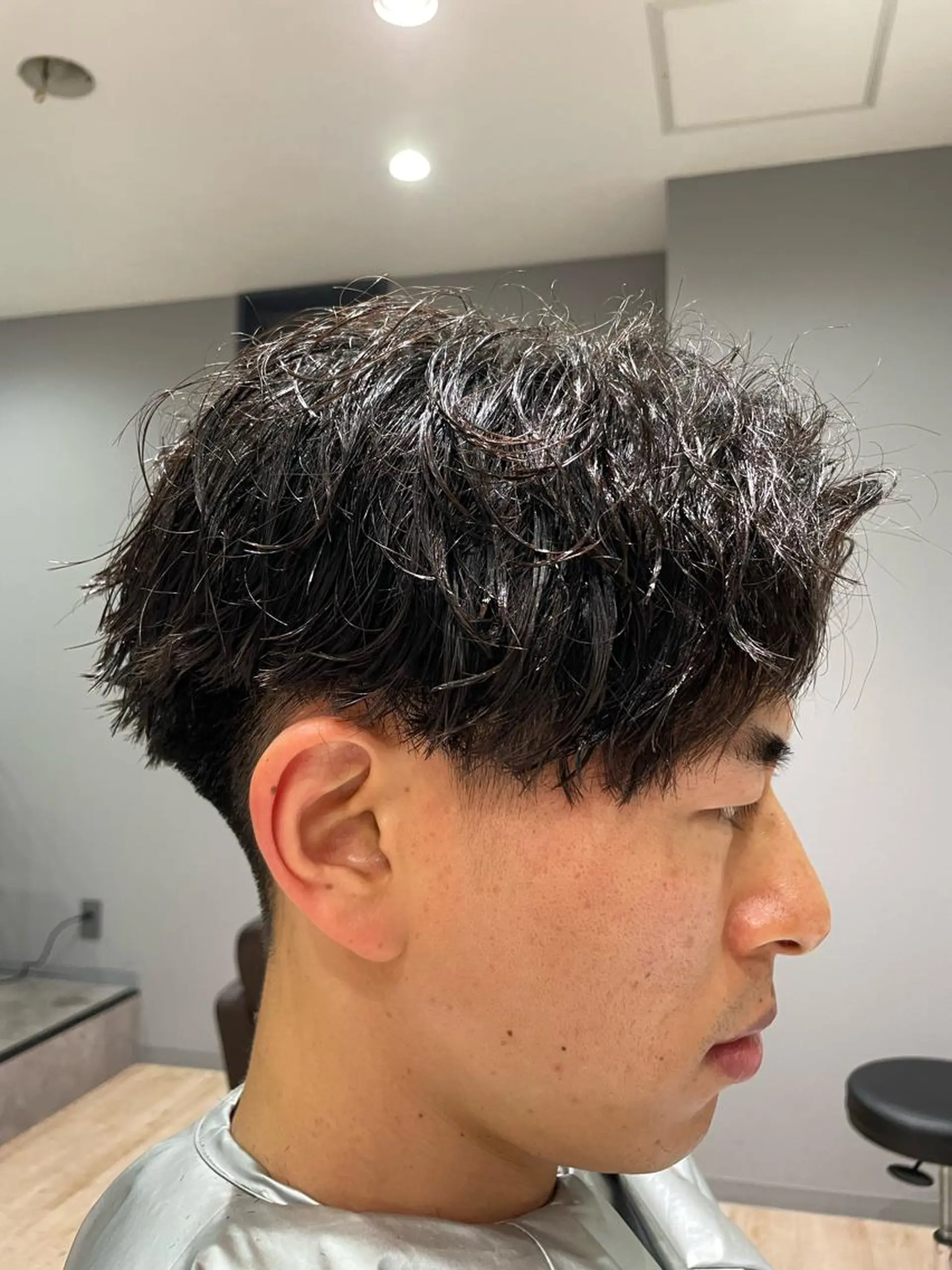パーマ メンズ Ryo 難波 メンズサロンのヘアスタイル