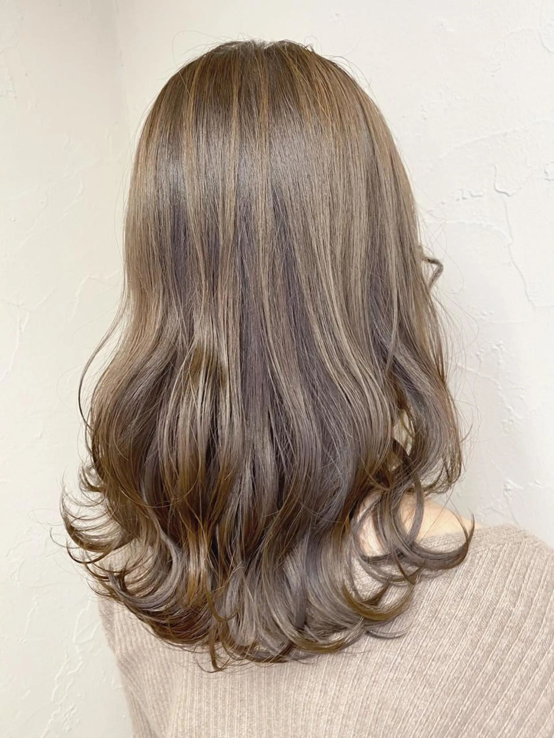 ミディアム カラー ベージュカラー 髪質改善/レイヤー ストウシンゴのヘアスタイル