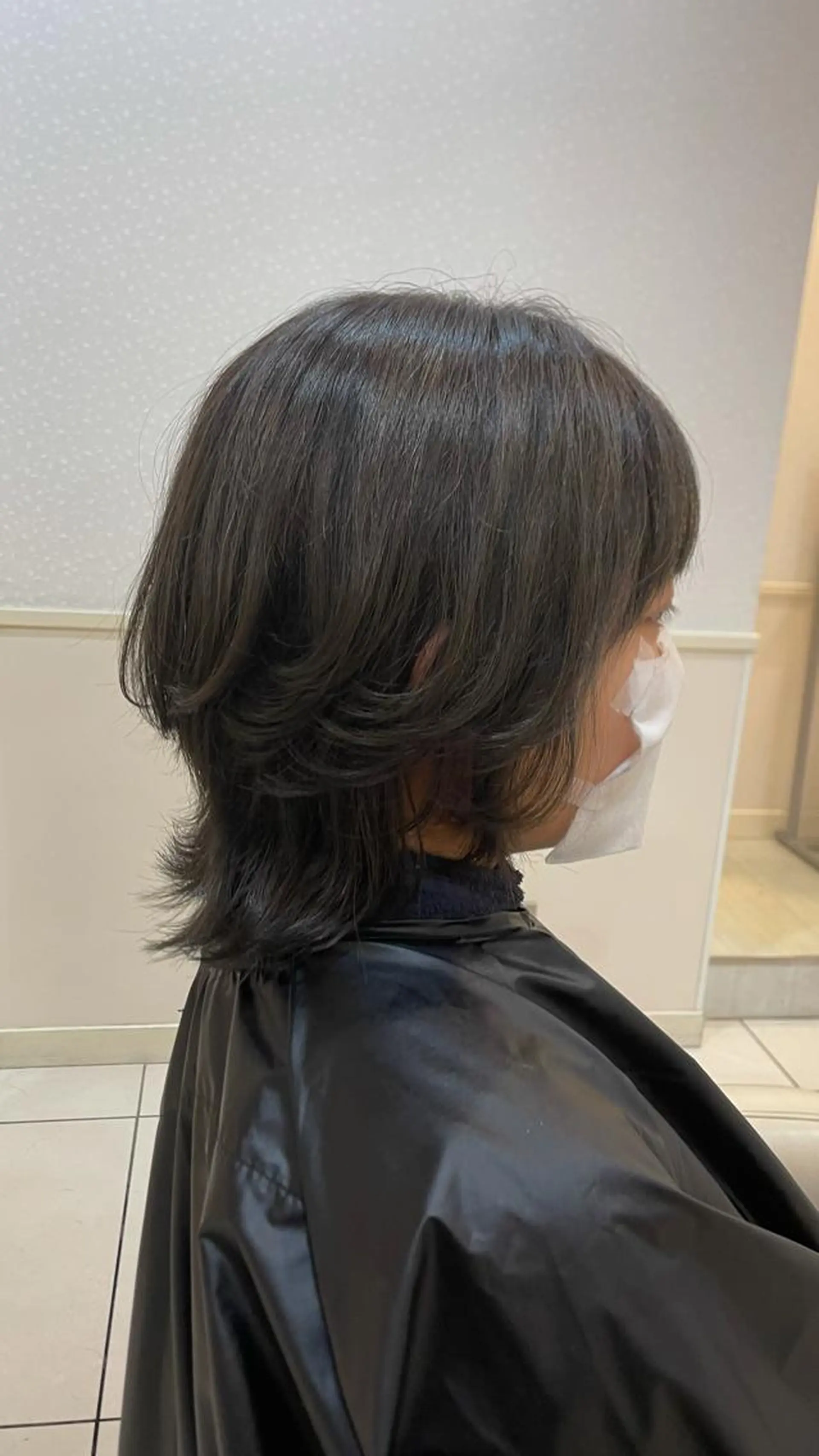 ミディアム カラー ヘアアレンジ 透明感カラー 丹下 朋香のヘアスタイル